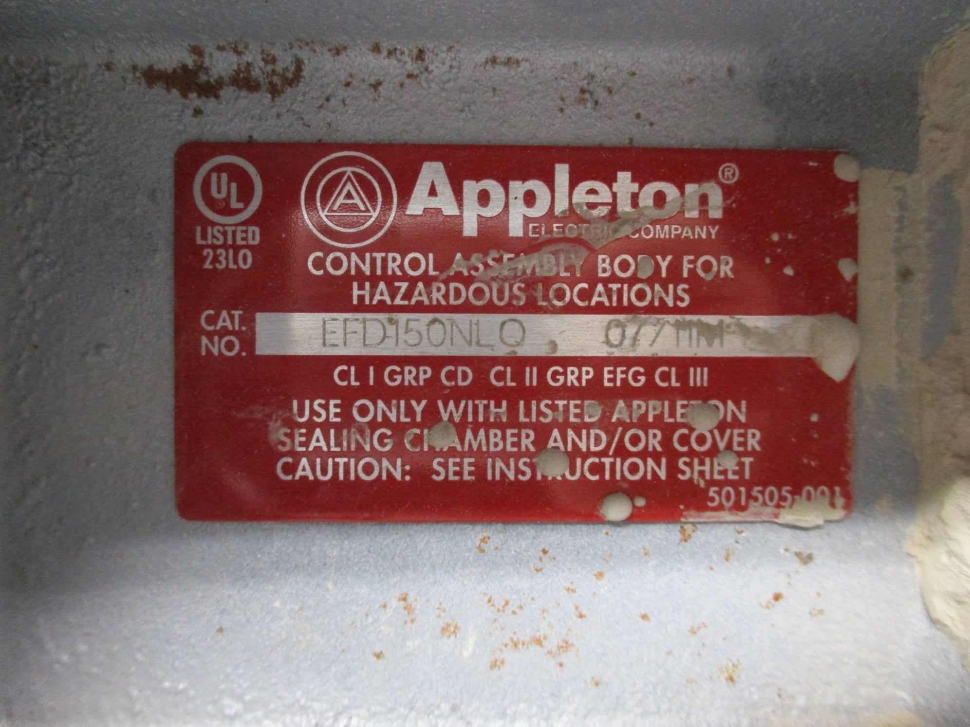 APPLETON EFD150NLQ (AS PICTURED) UNMP