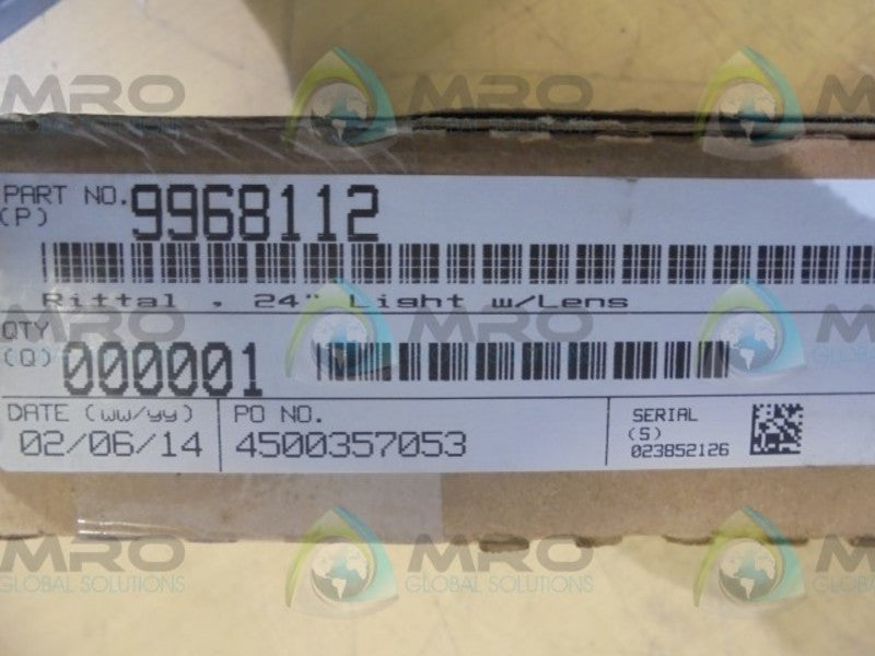 RITTAL  9968112  24" LIGHT W/LENS  * FACTORY SEALED *