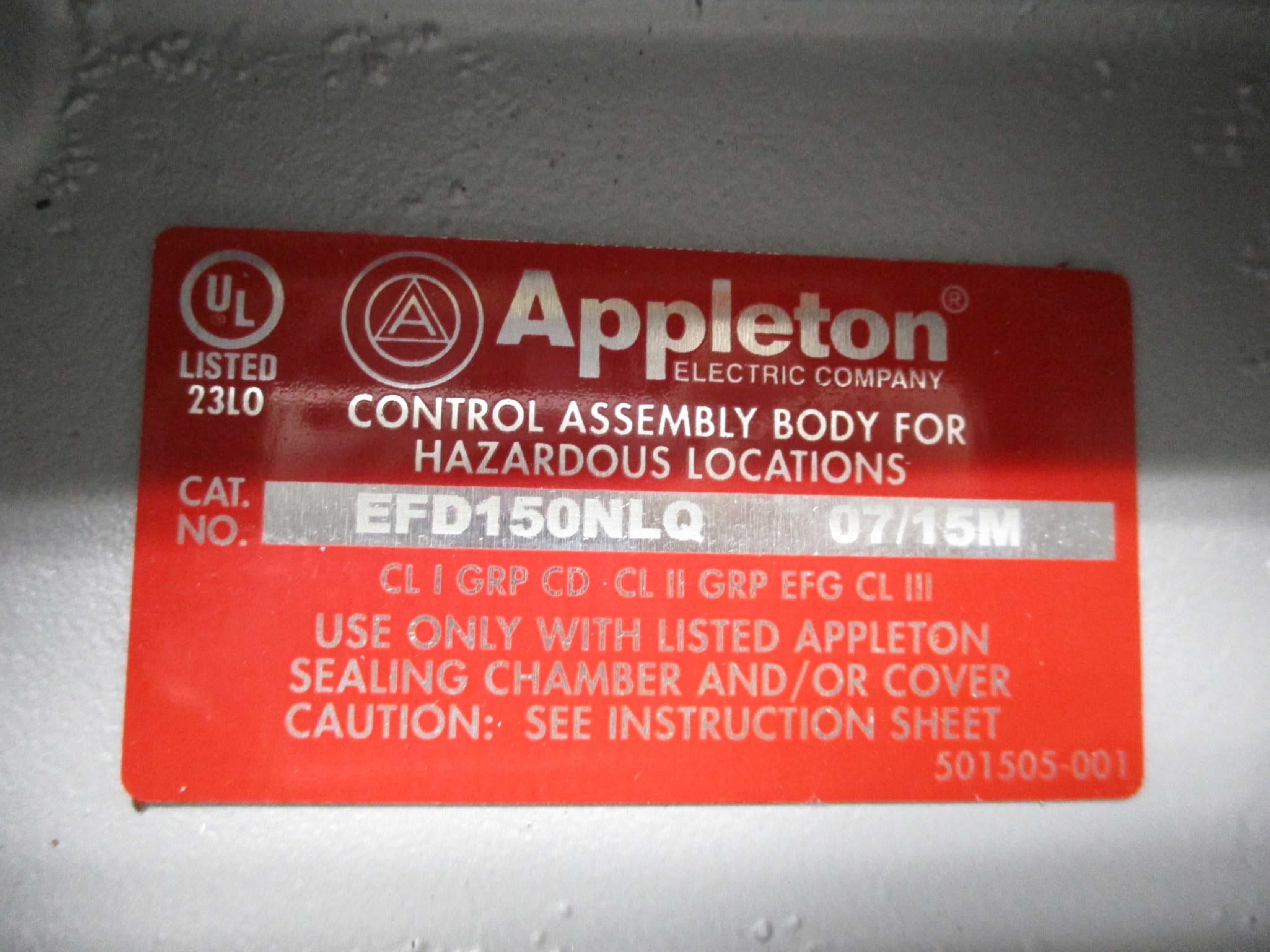 APPLETON EFD150NLQ NSNP