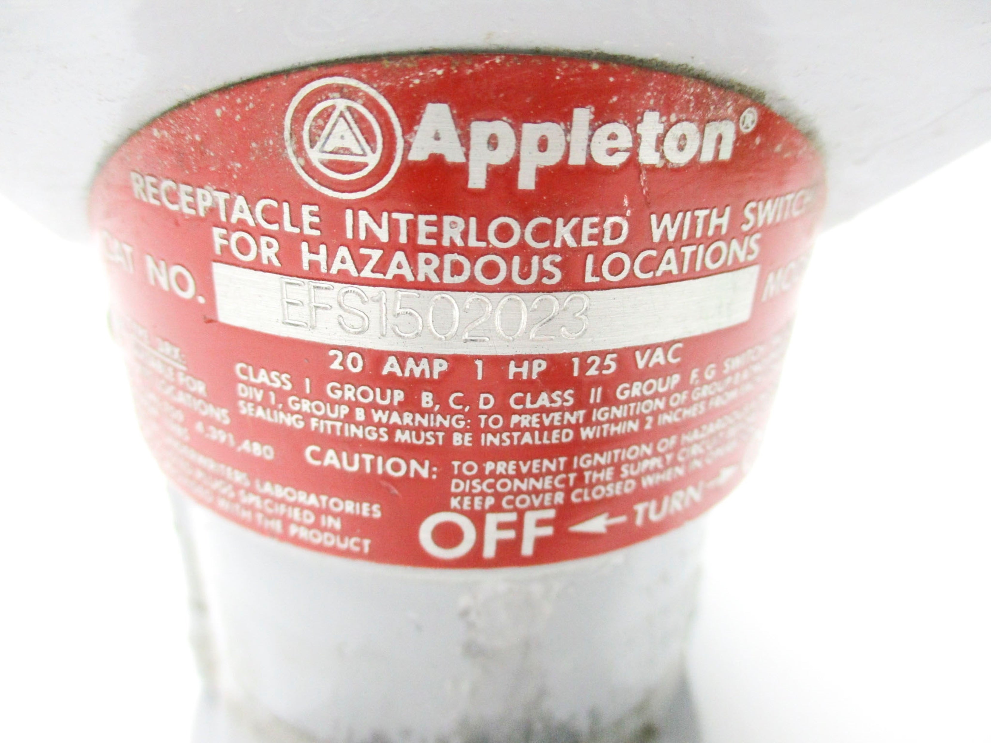 APPLETON EFS1502023 UNMP