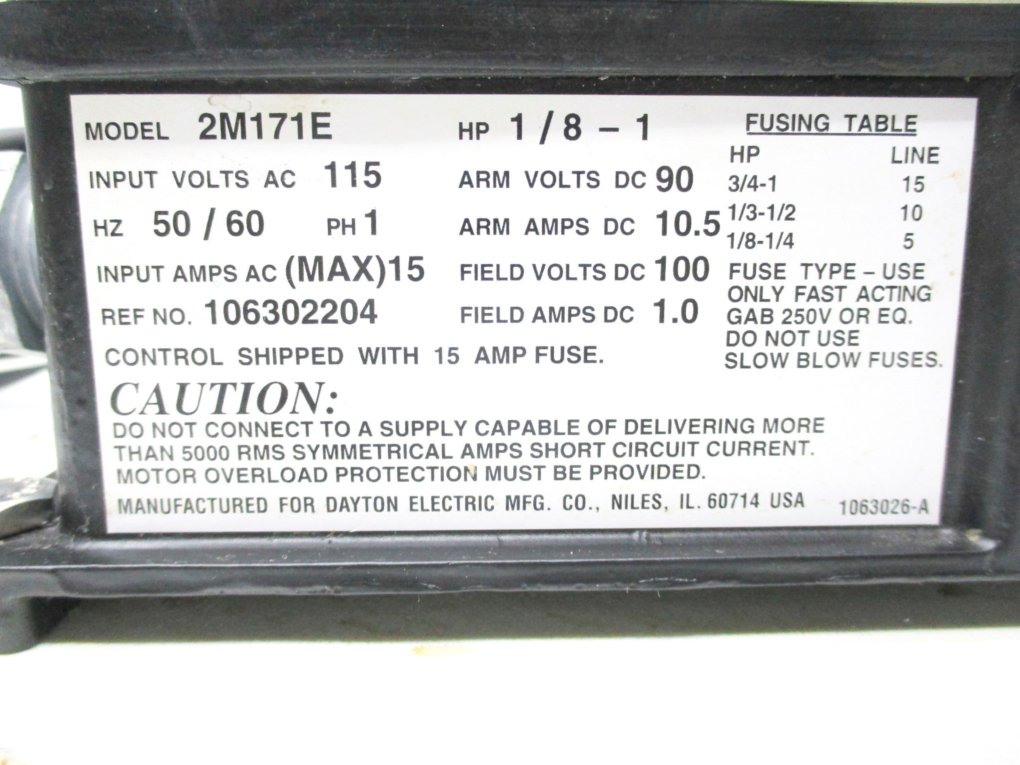 DAYTON 2M171E UNMP