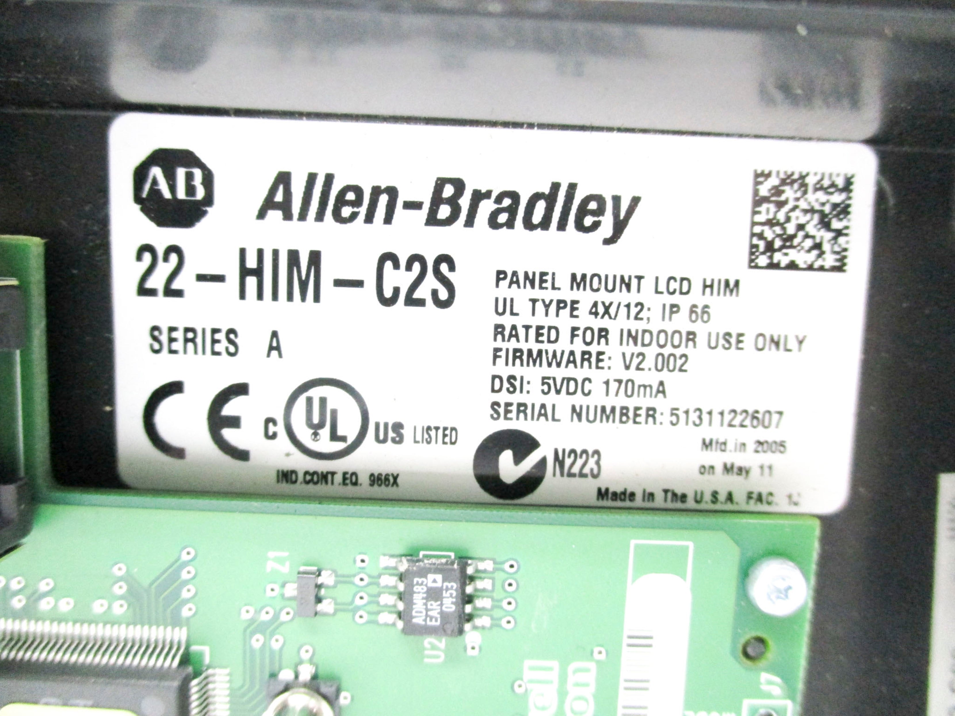 ALLEN BRADLEY 22-HIM-C2S F/W V2.002 SER. A UNMP