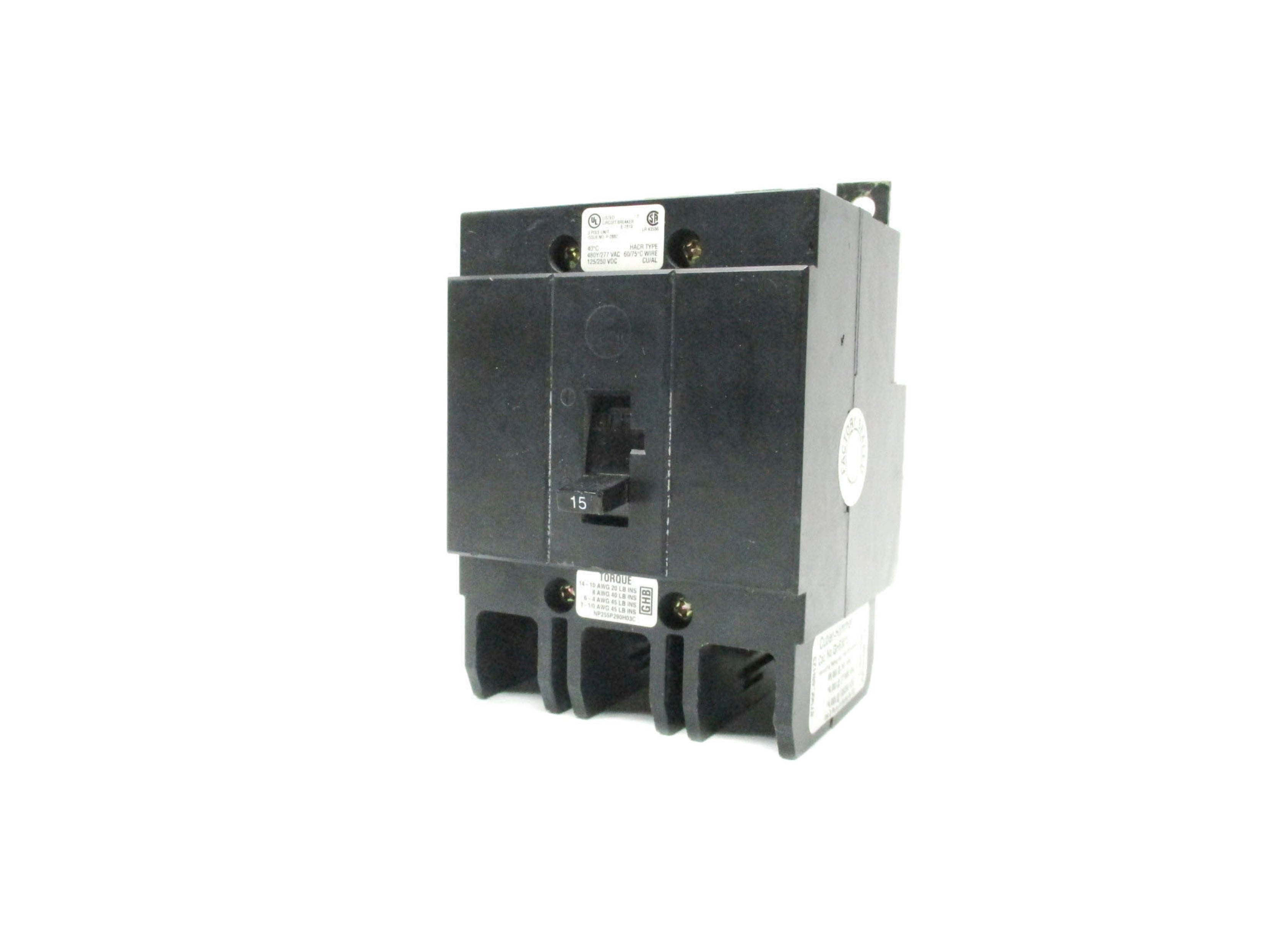 CUTLER HAMMER GHB3015 240V 15A UNMP