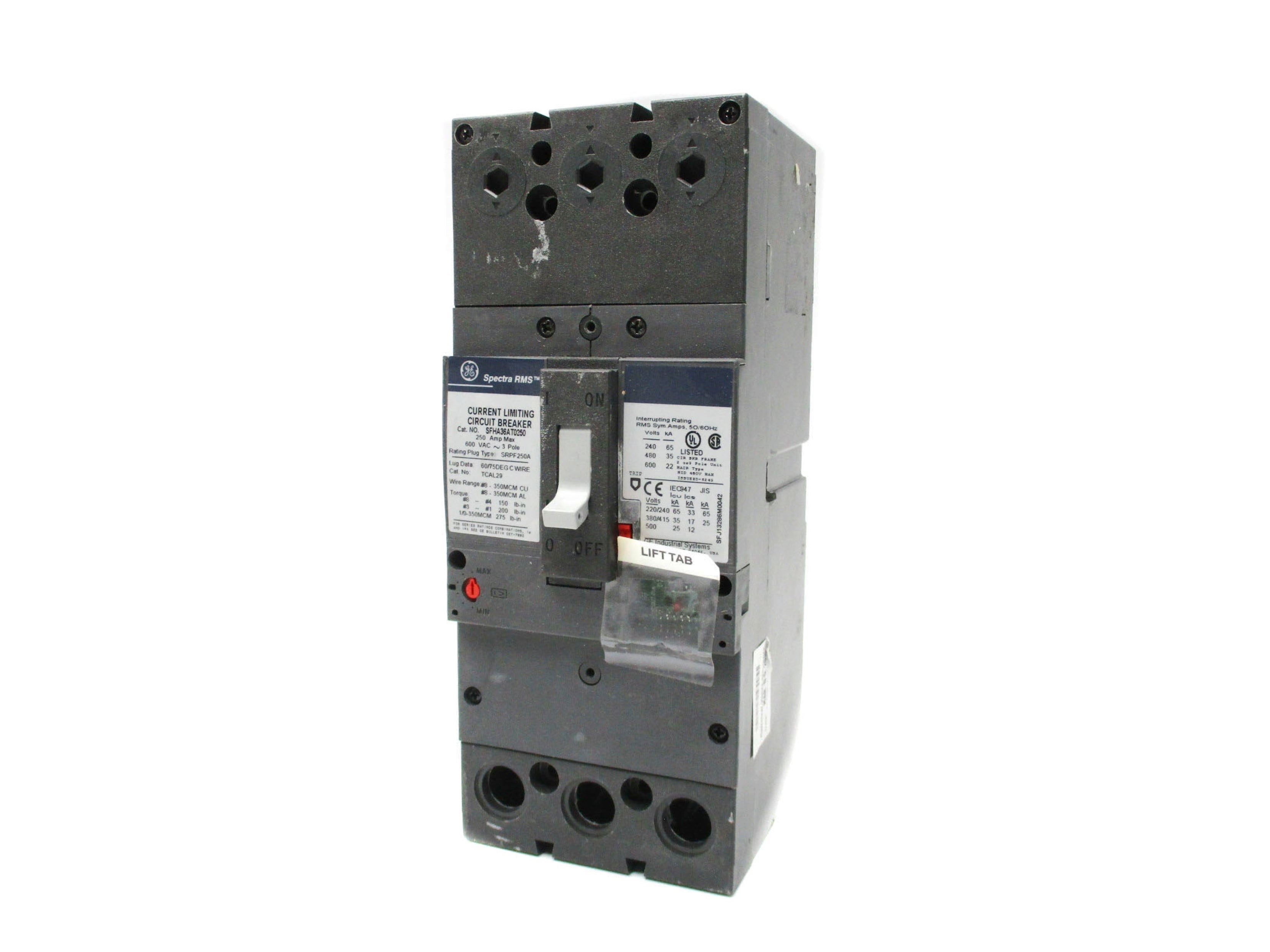 GENERAL ELECTRIC SFHA36AT0250 600V 250A NSNP