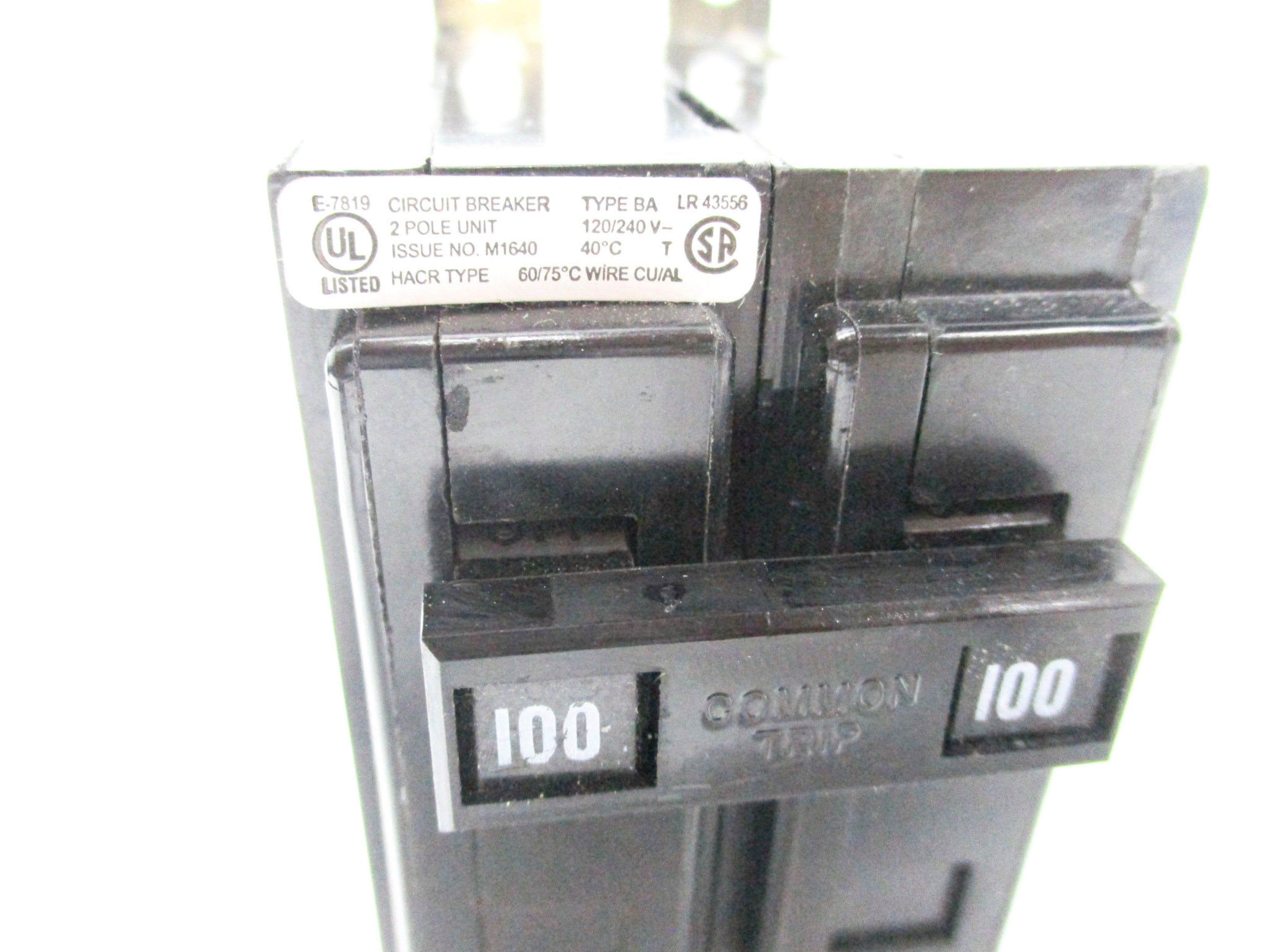 CUTLER HAMMER BA2100 120/240V 100A UNMP