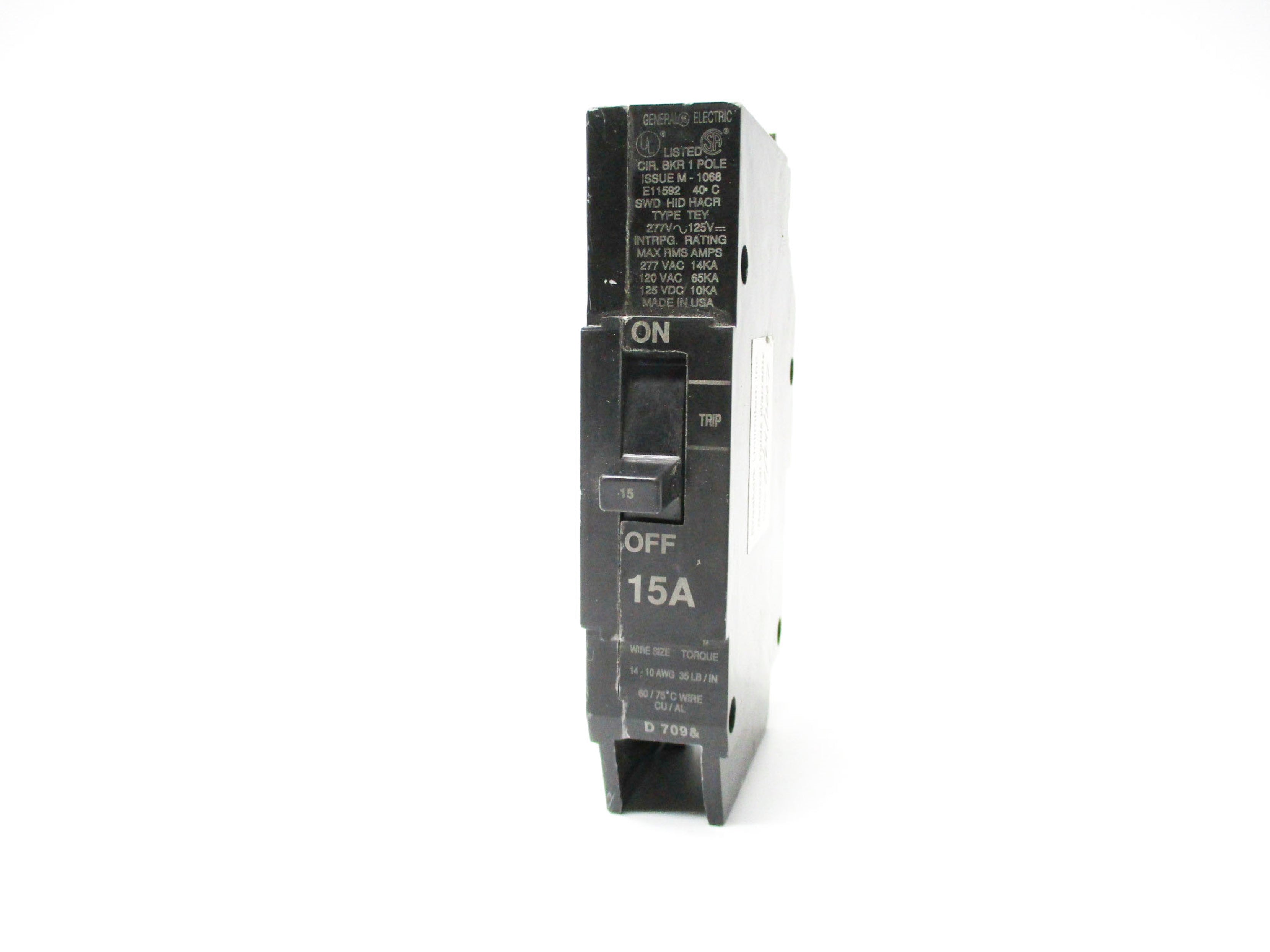 GENERAL ELECTRIC TEY115 125/277VAC 15A UNMP