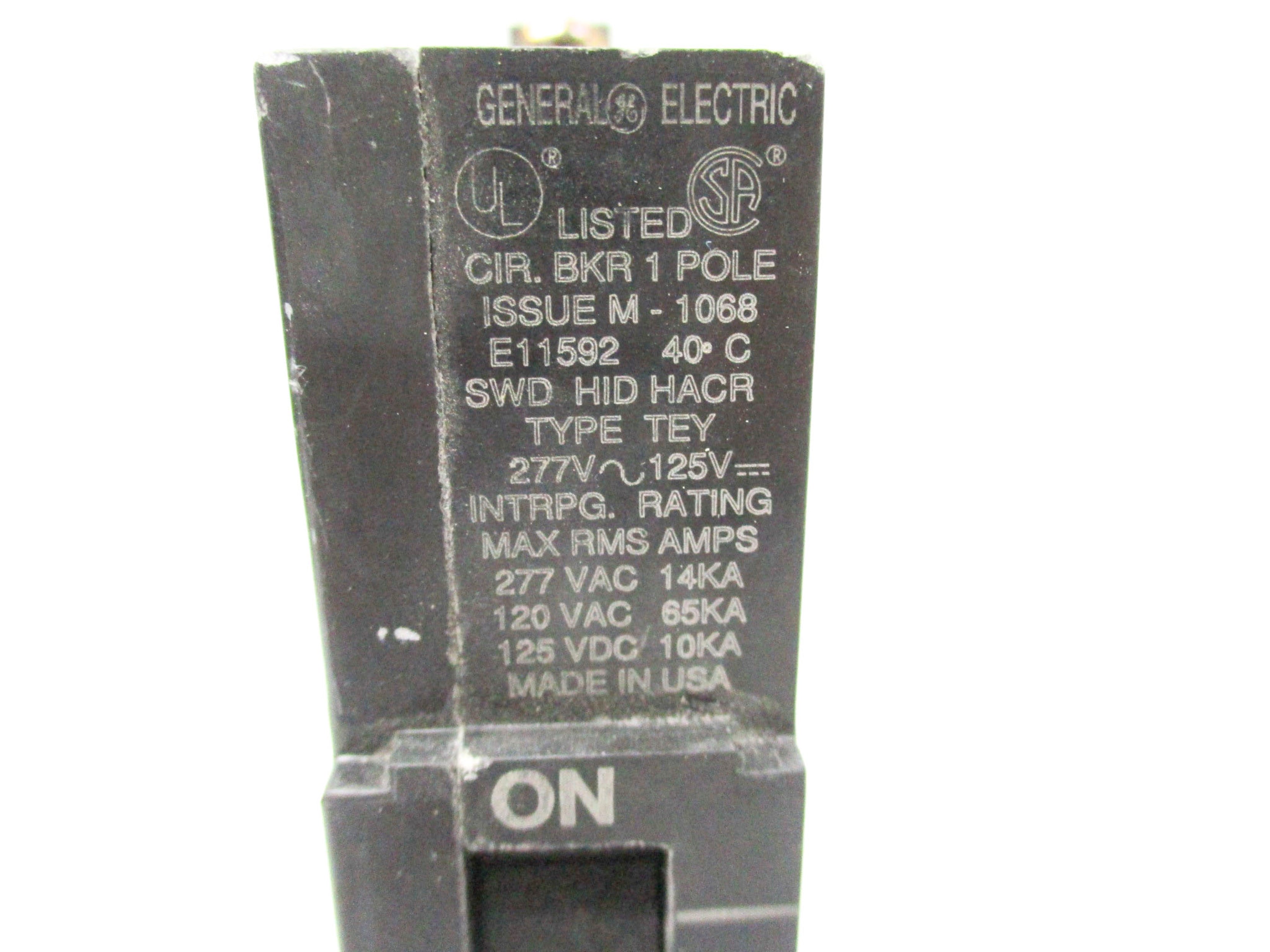 GENERAL ELECTRIC TEY115 125/277VAC 15A UNMP