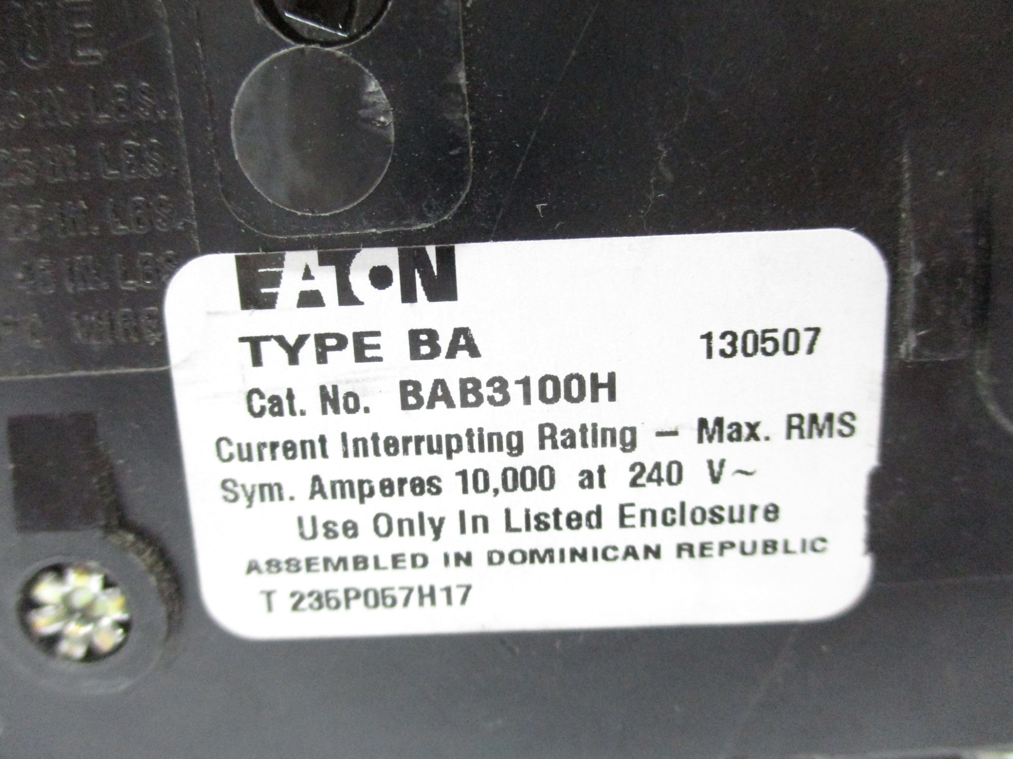 EATON BAB3100H 240V 100A UNMP
