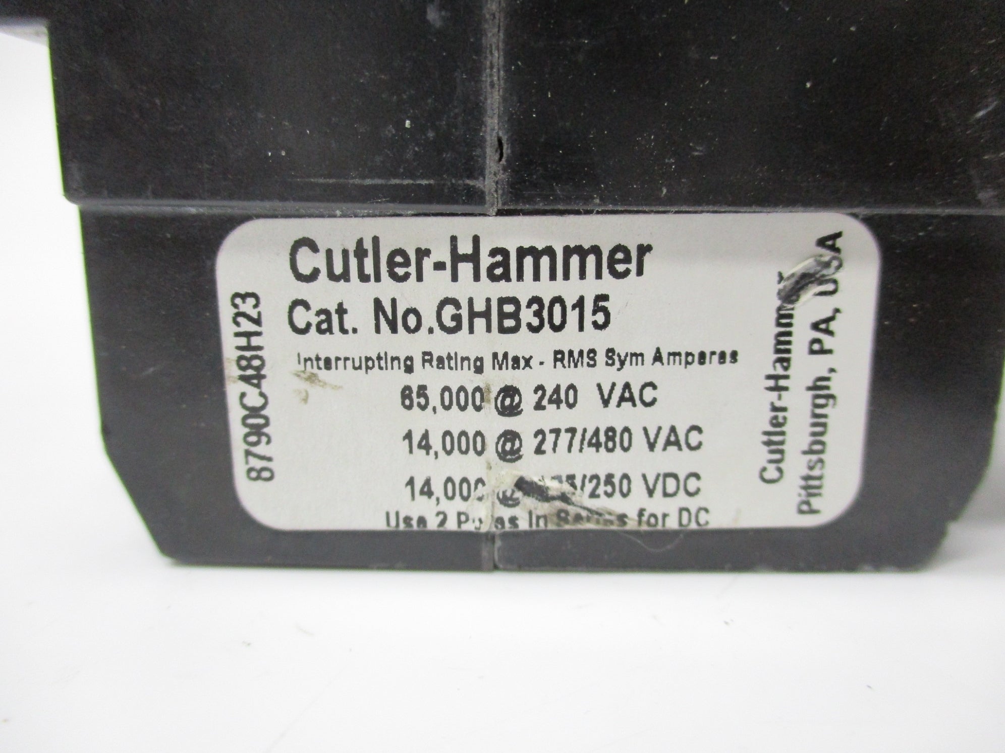CUTLER HAMMER GHB3015 240VAC 15A UNMP
