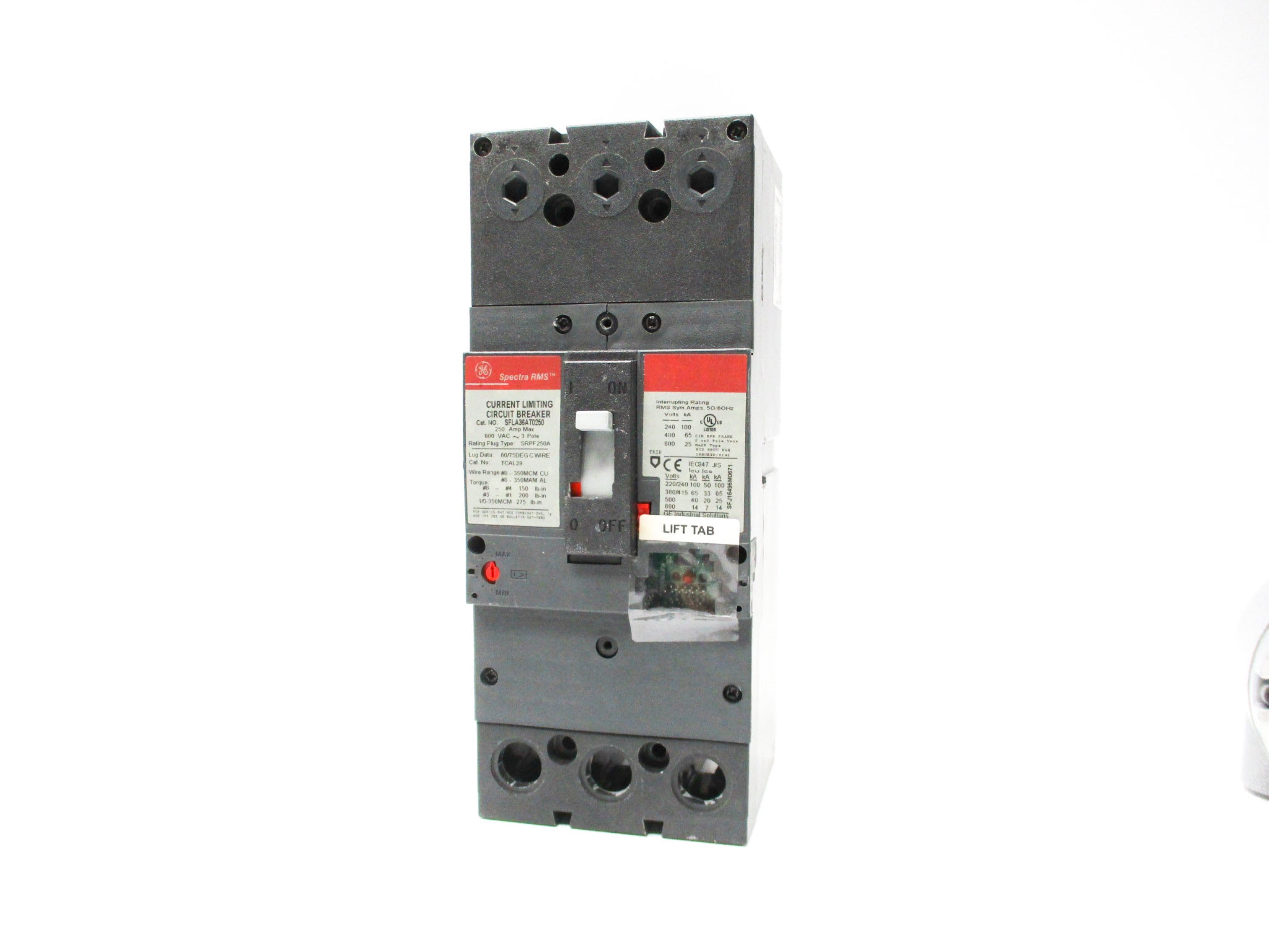 GENERAL ELECTRIC SFLA36AT0250 600VAC 250A UNMP