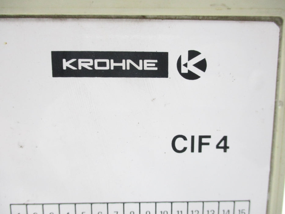 KROHNE CIF4 UNMP