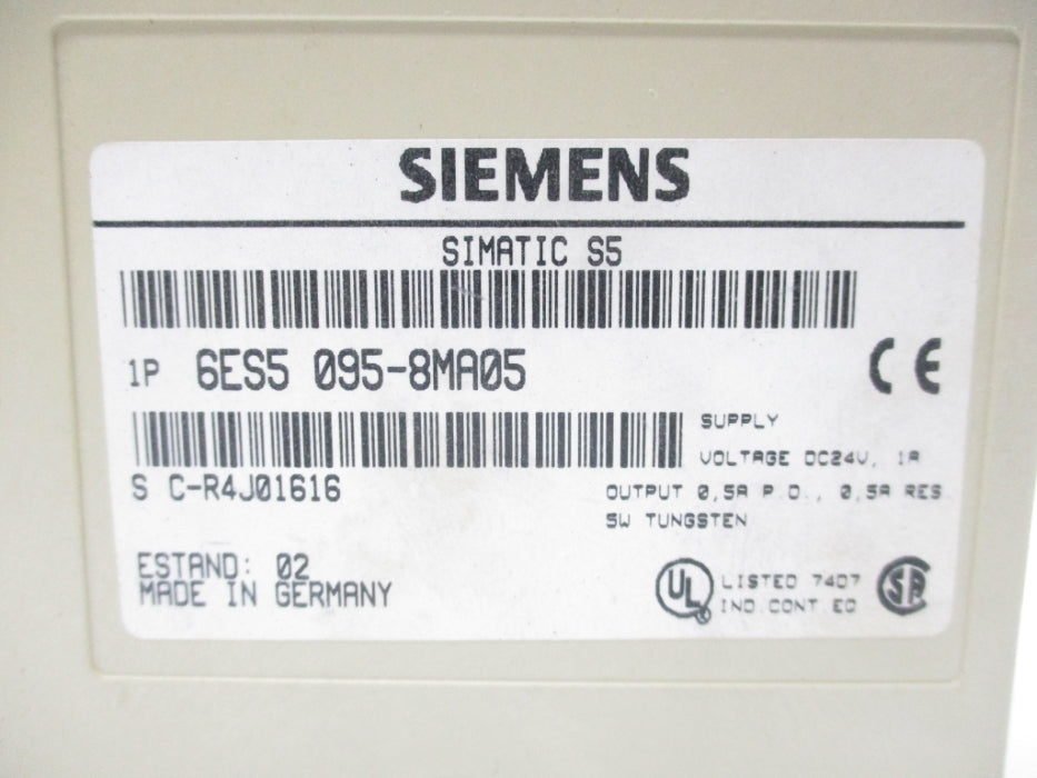 SIEMENS 6ES5095-8MA05 UNMP