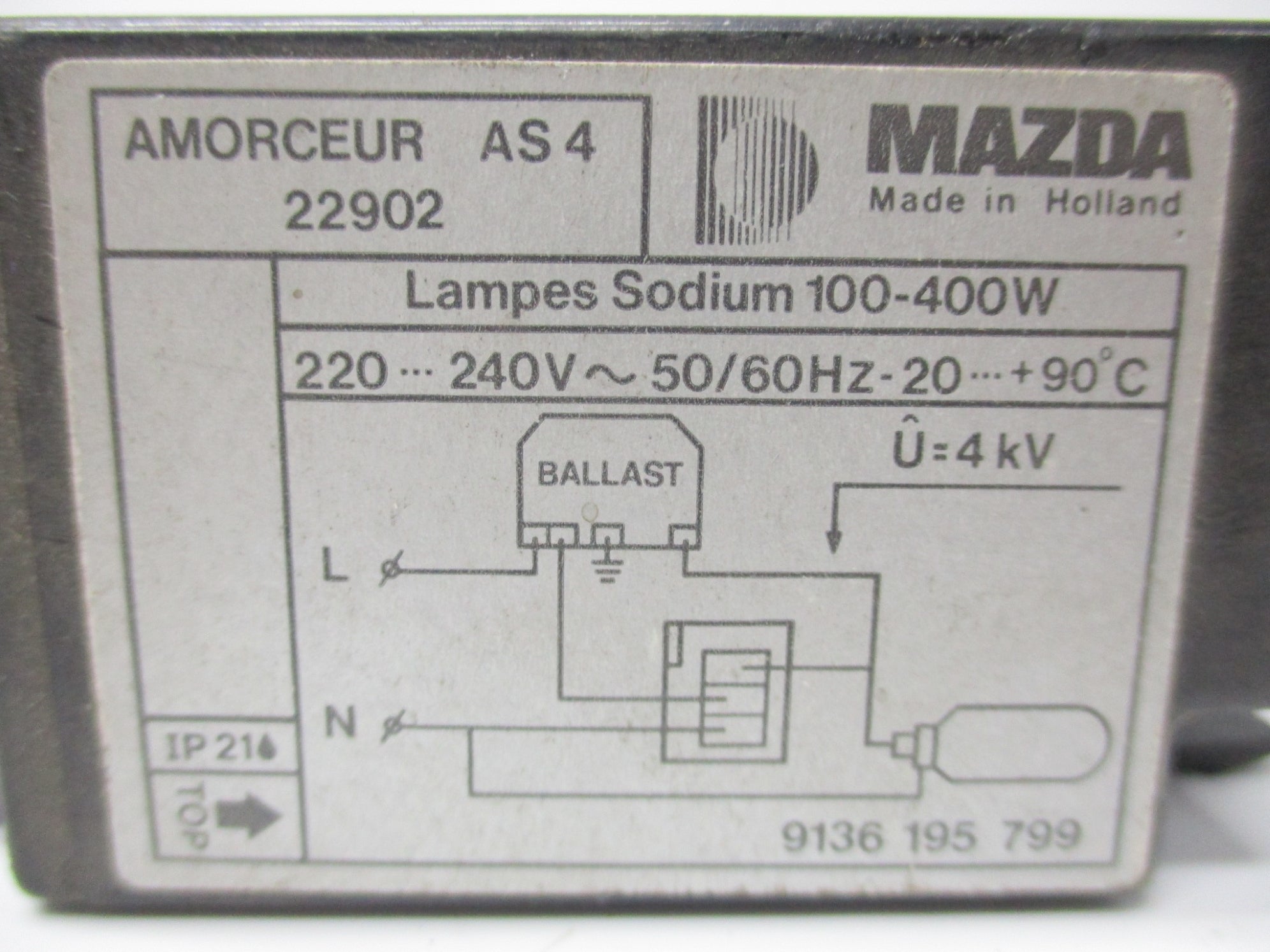 MAZDA 9136-195-799 UNMP