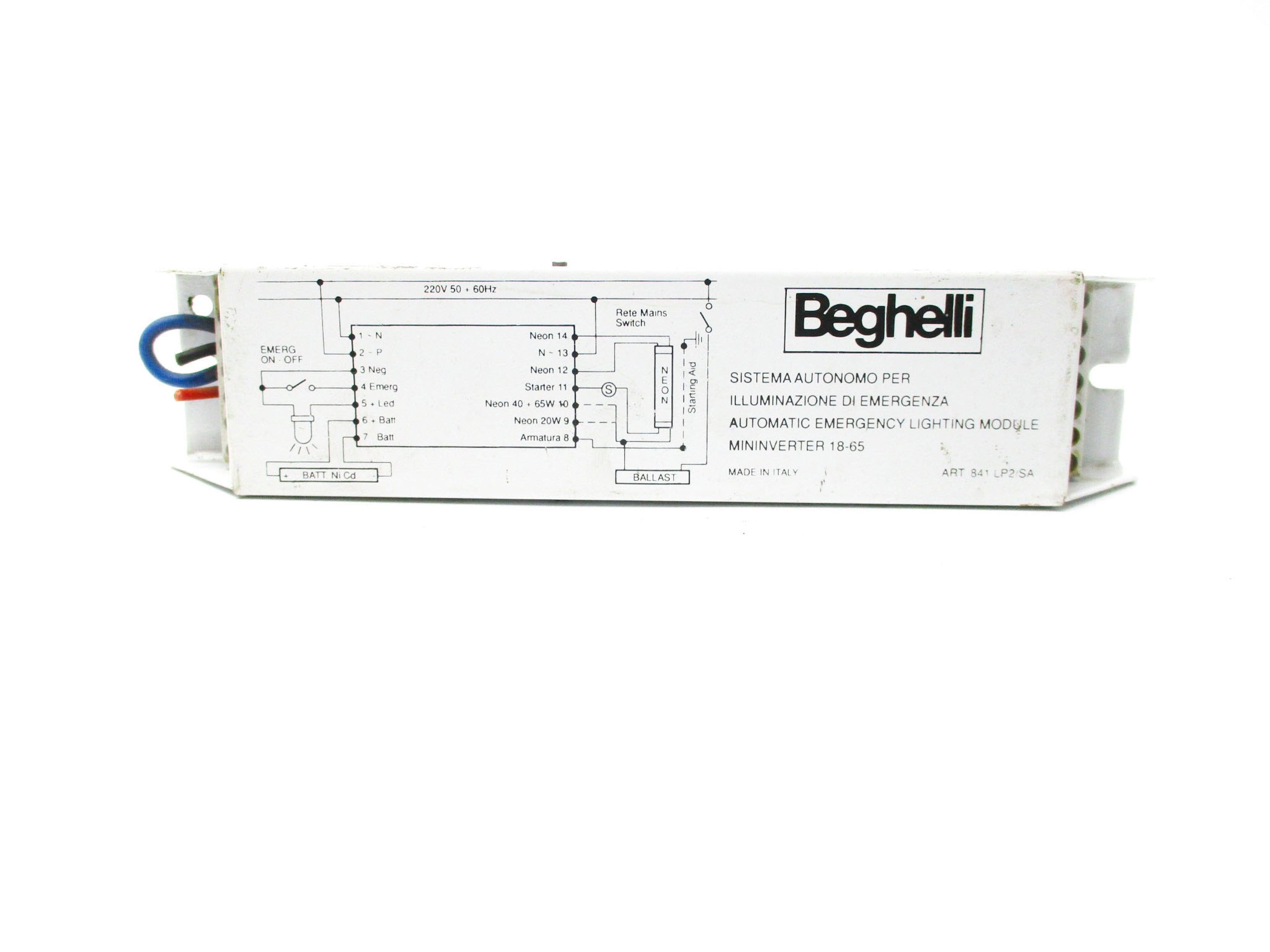 BEGHELLI 18-65 UNMP