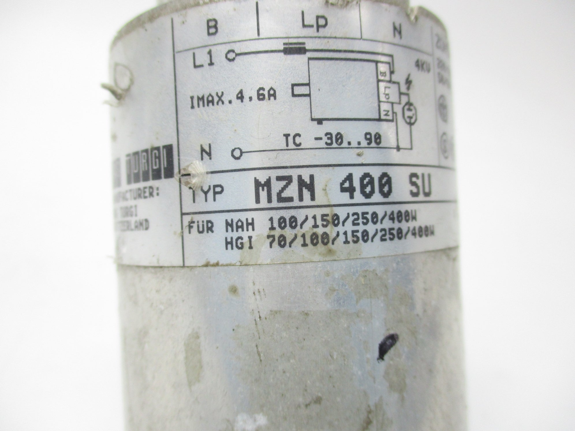 BAG TURGI MZN-400-SU UNMP