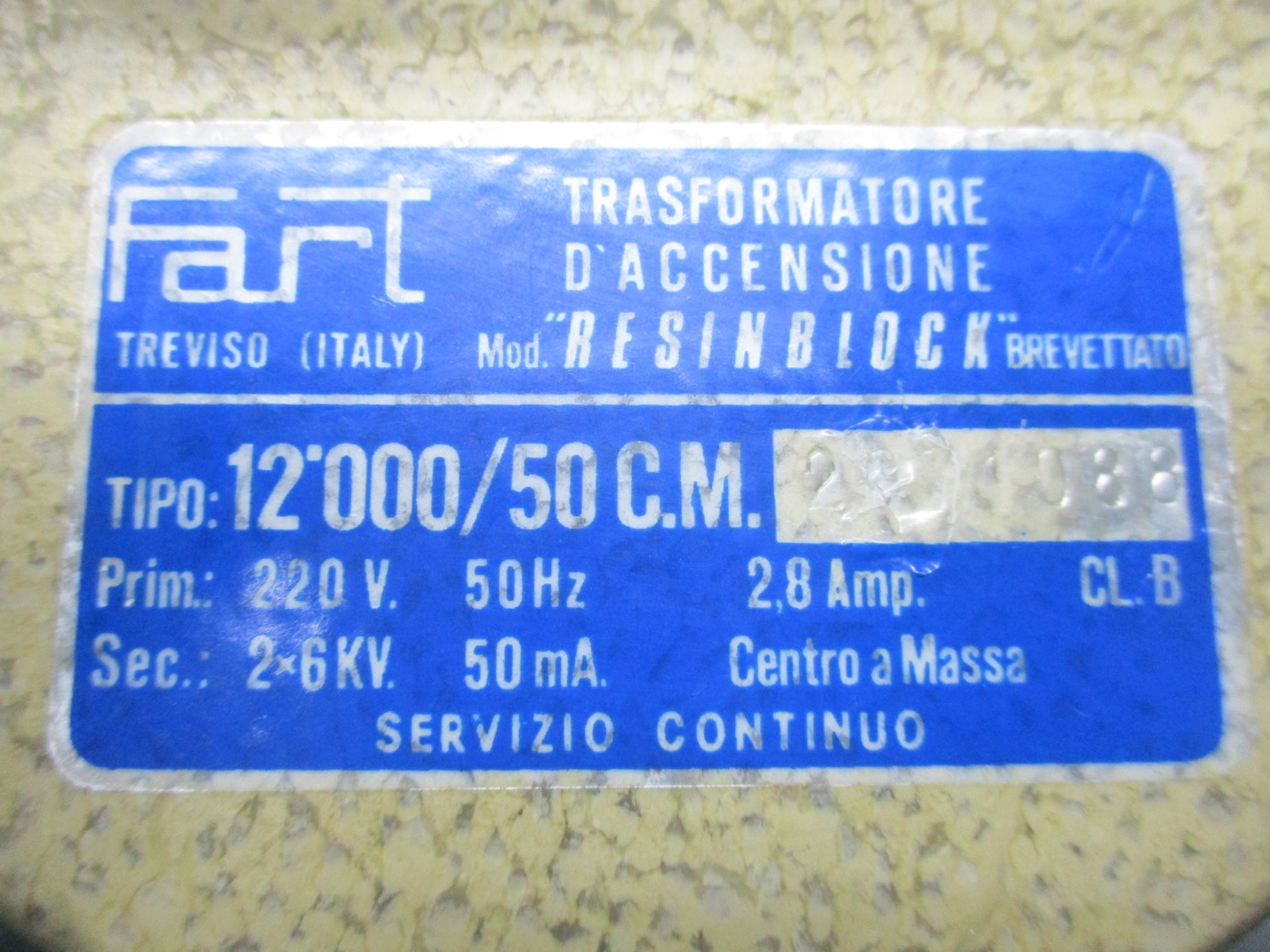 FART 12'000/50C.M. UNMP