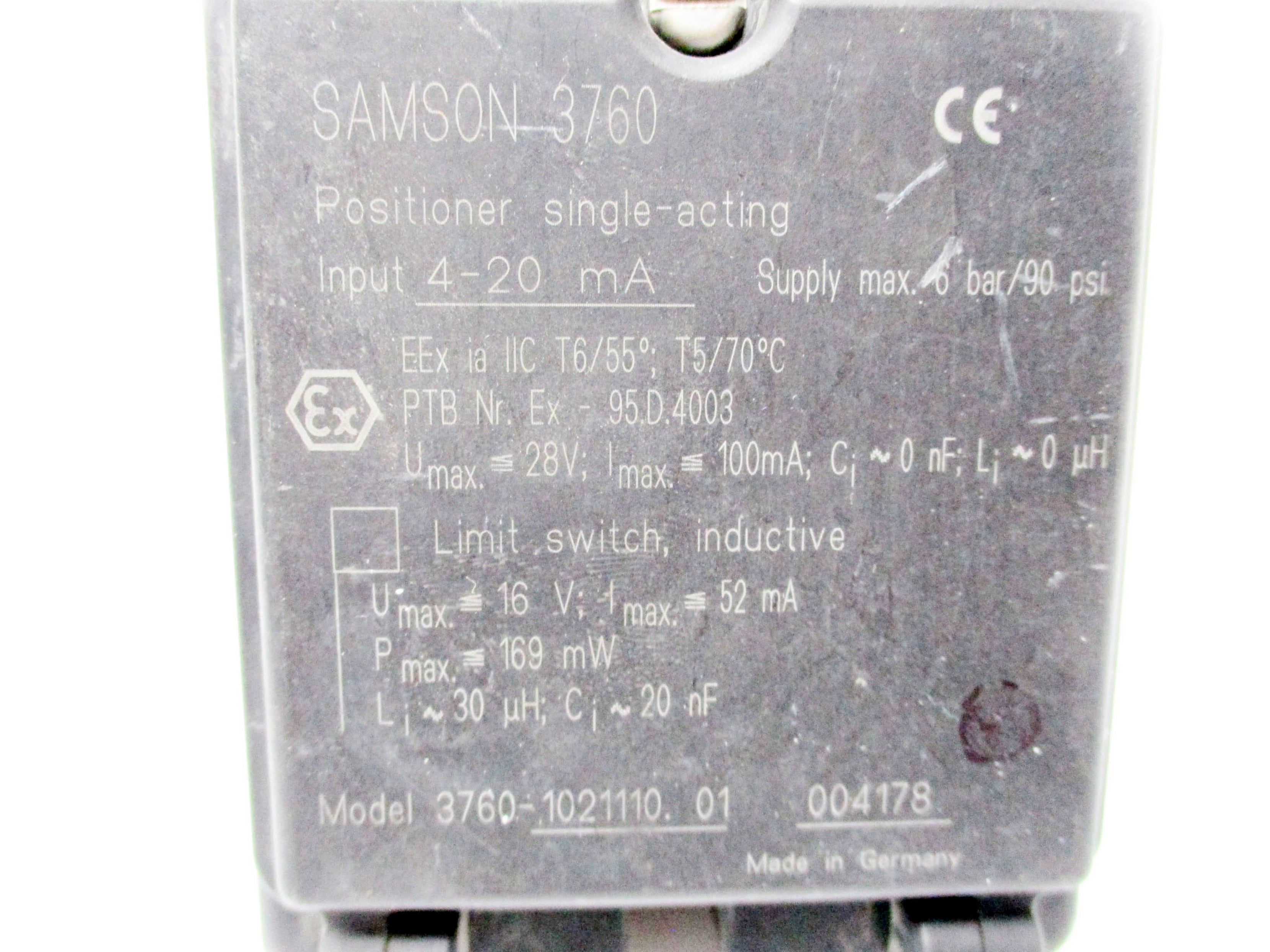 SAMSON 3760-1021110.01 UNMP