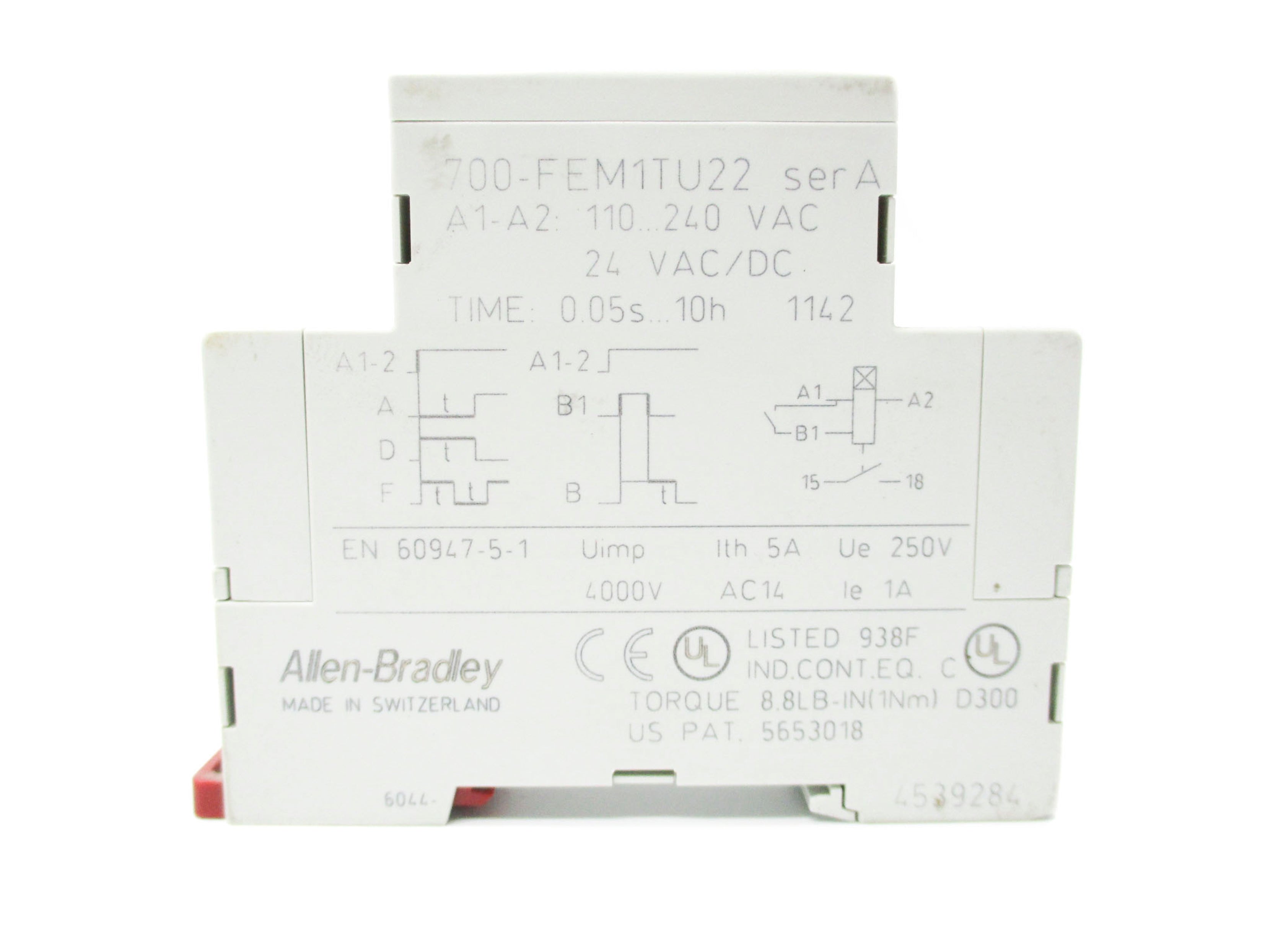 ALLEN BRADLEY 700-FEM1TU22 SER. A 0-10 (WH) NSMP