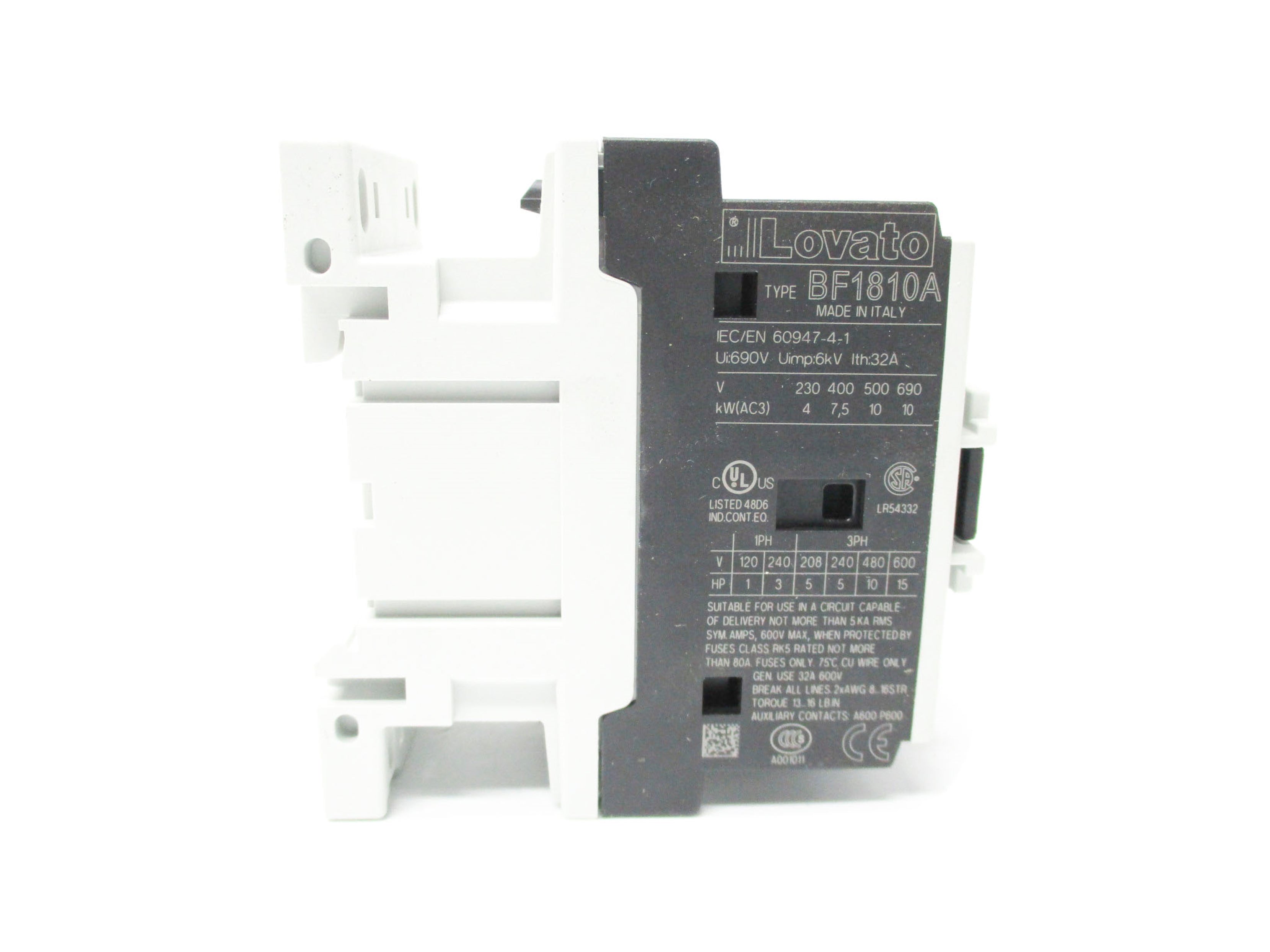 LOVATO BF1810A12060 120VAC 18A NSMP