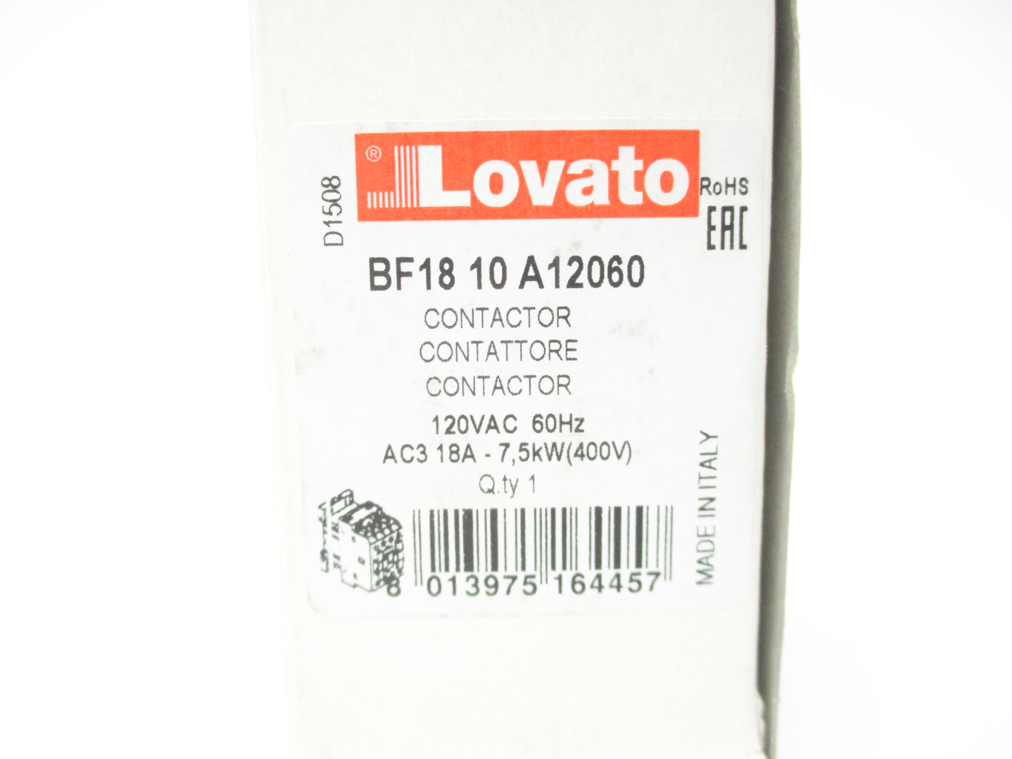 LOVATO BF1810A12060 120VAC 18A NSMP