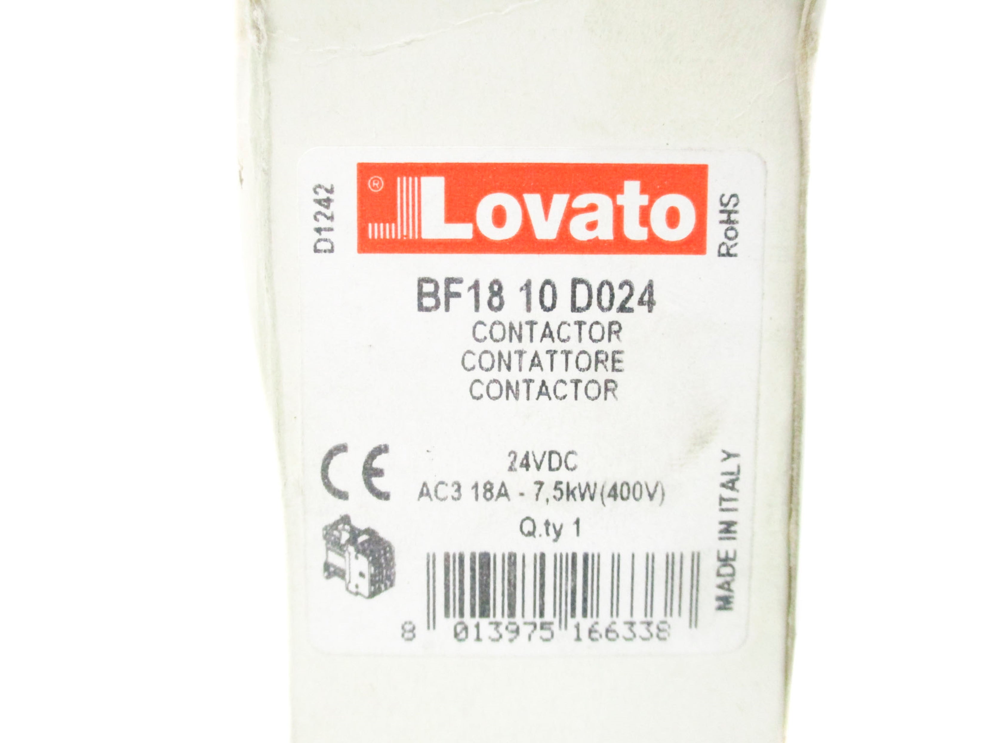 LOVATO BF1810D024 24VDC 18A NSMP