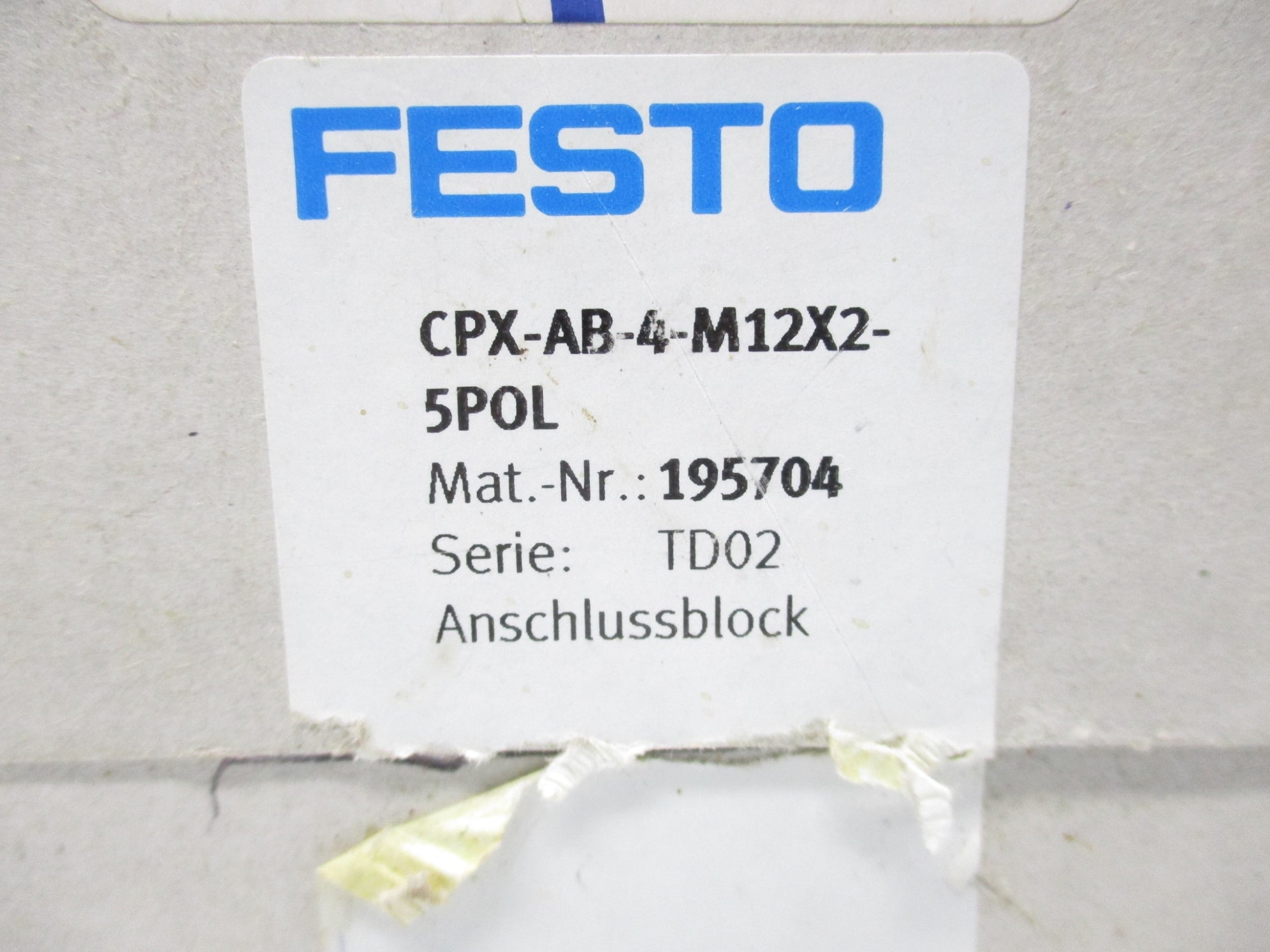 FESTO CPX-AB-4-M12X2-5POL NSMP
