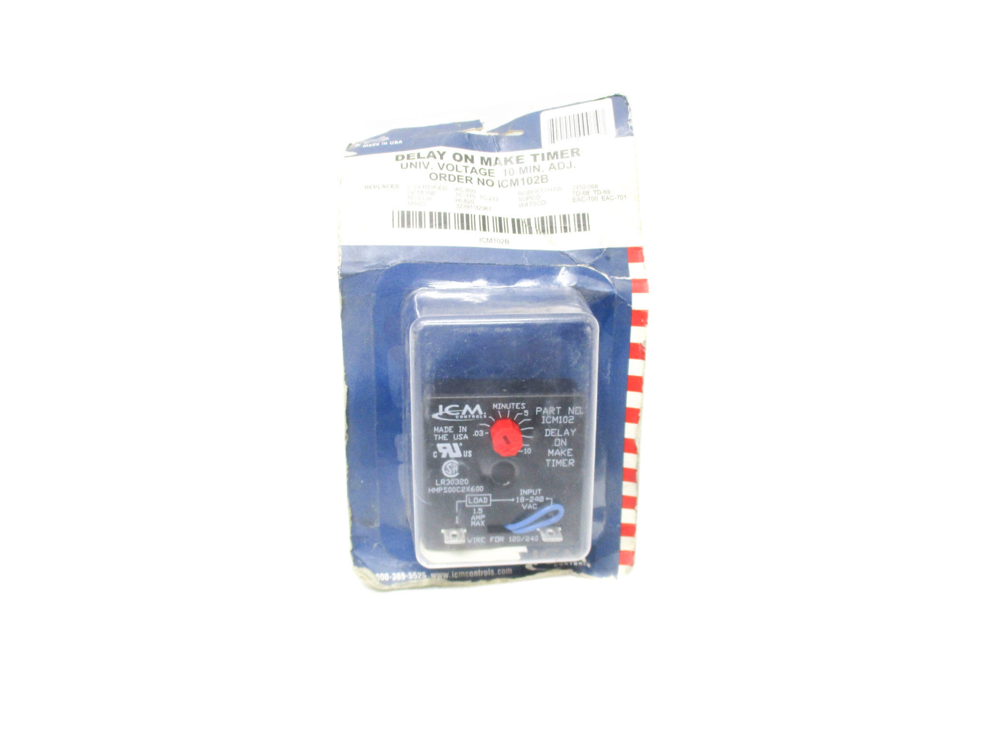 ICM CONTROLS ICM102B 120/240VAC 1.5A 10M NSMP