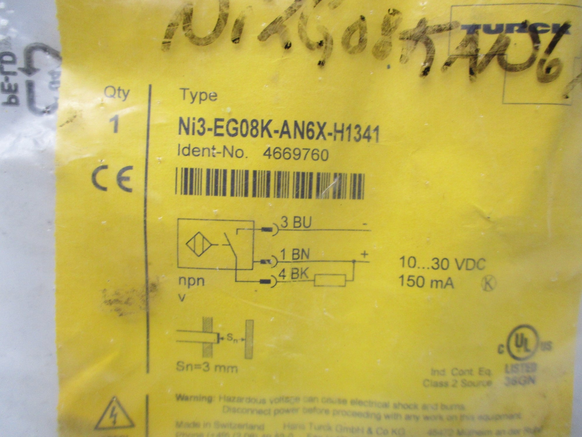 TURK NI3-EG08K-AN6X-H1341 NSMP