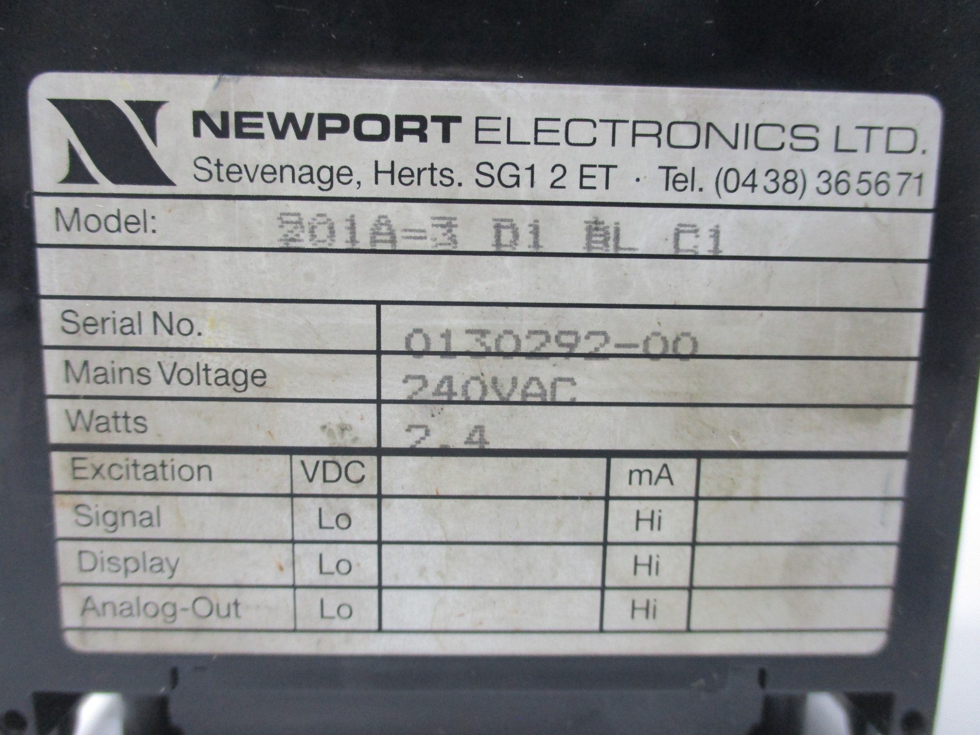 NEWPORT 201A-3 NSNP