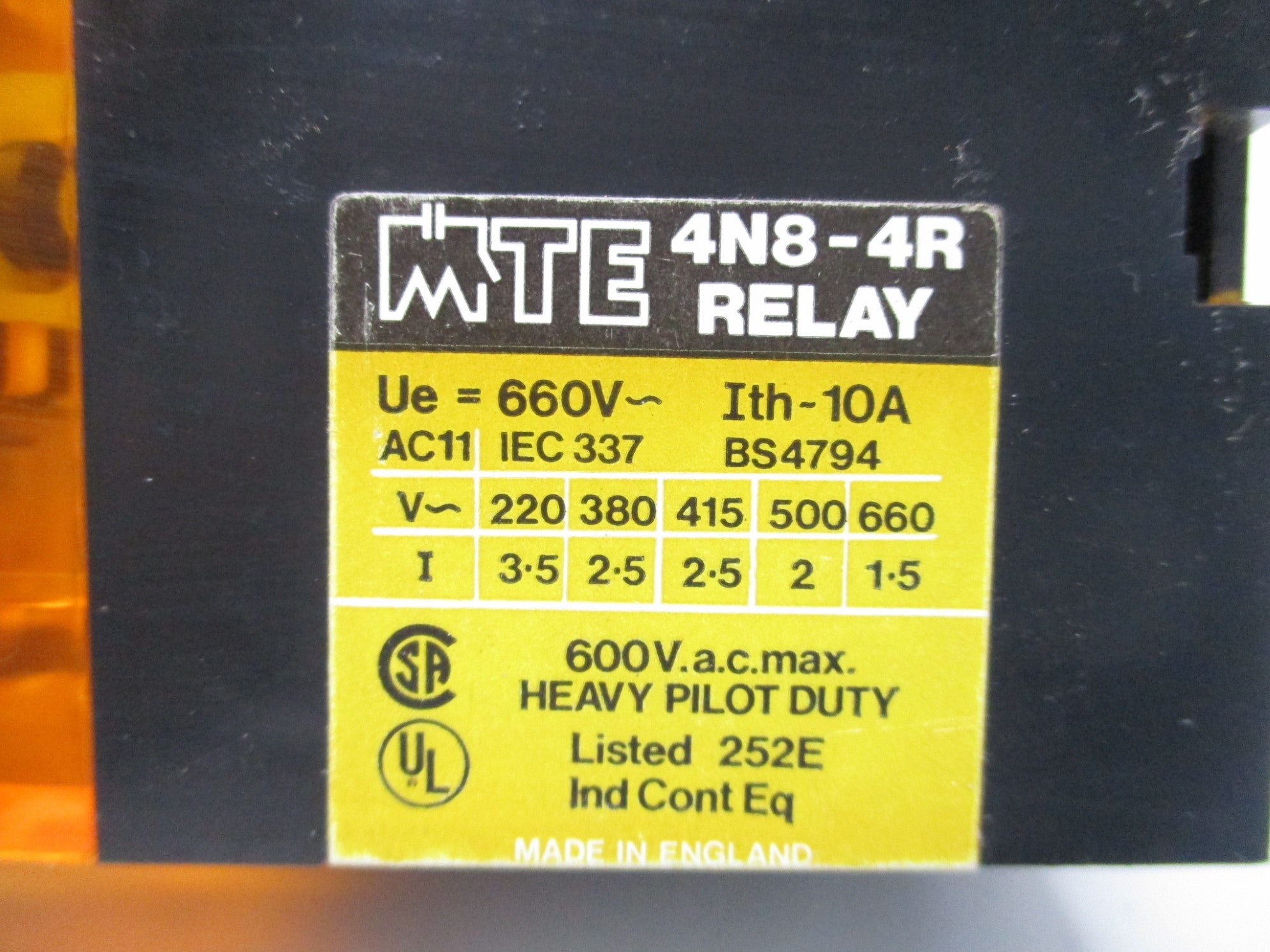 MTE 4N8-4R 600VAC 10A NSNP