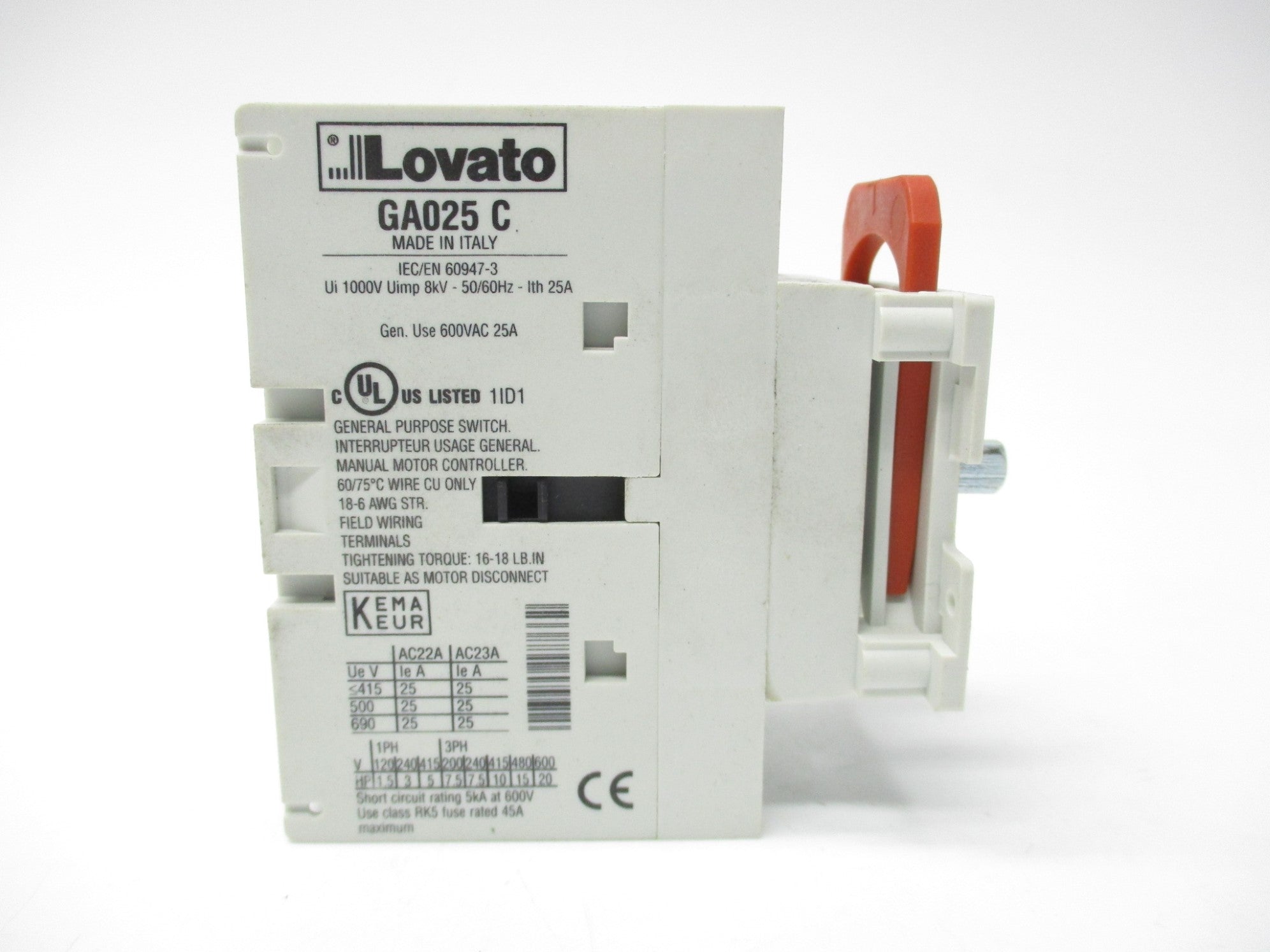 LOVATO GA025C NSMP