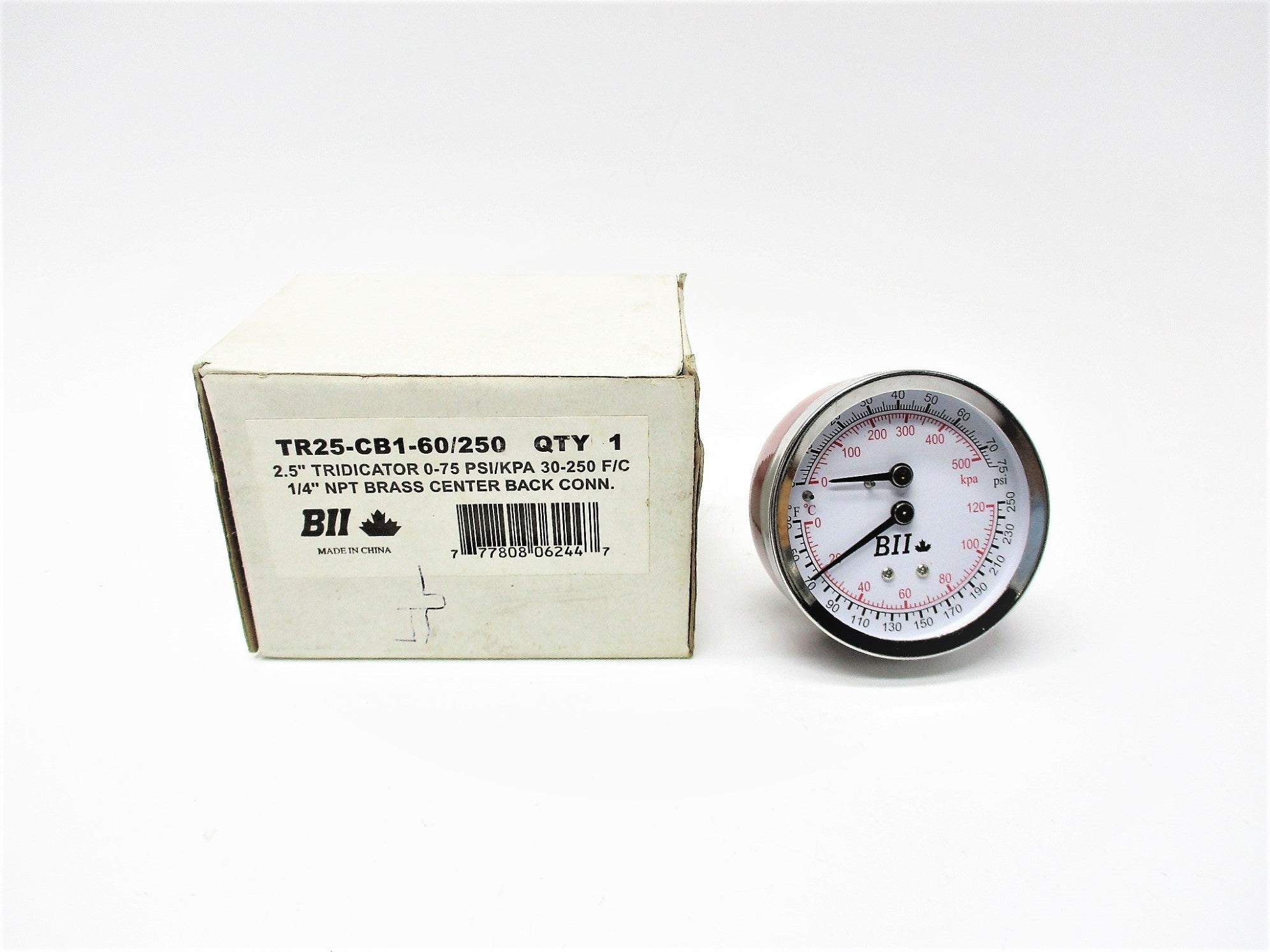BII TR25-CB1-60/250 0-75PSI NSMP