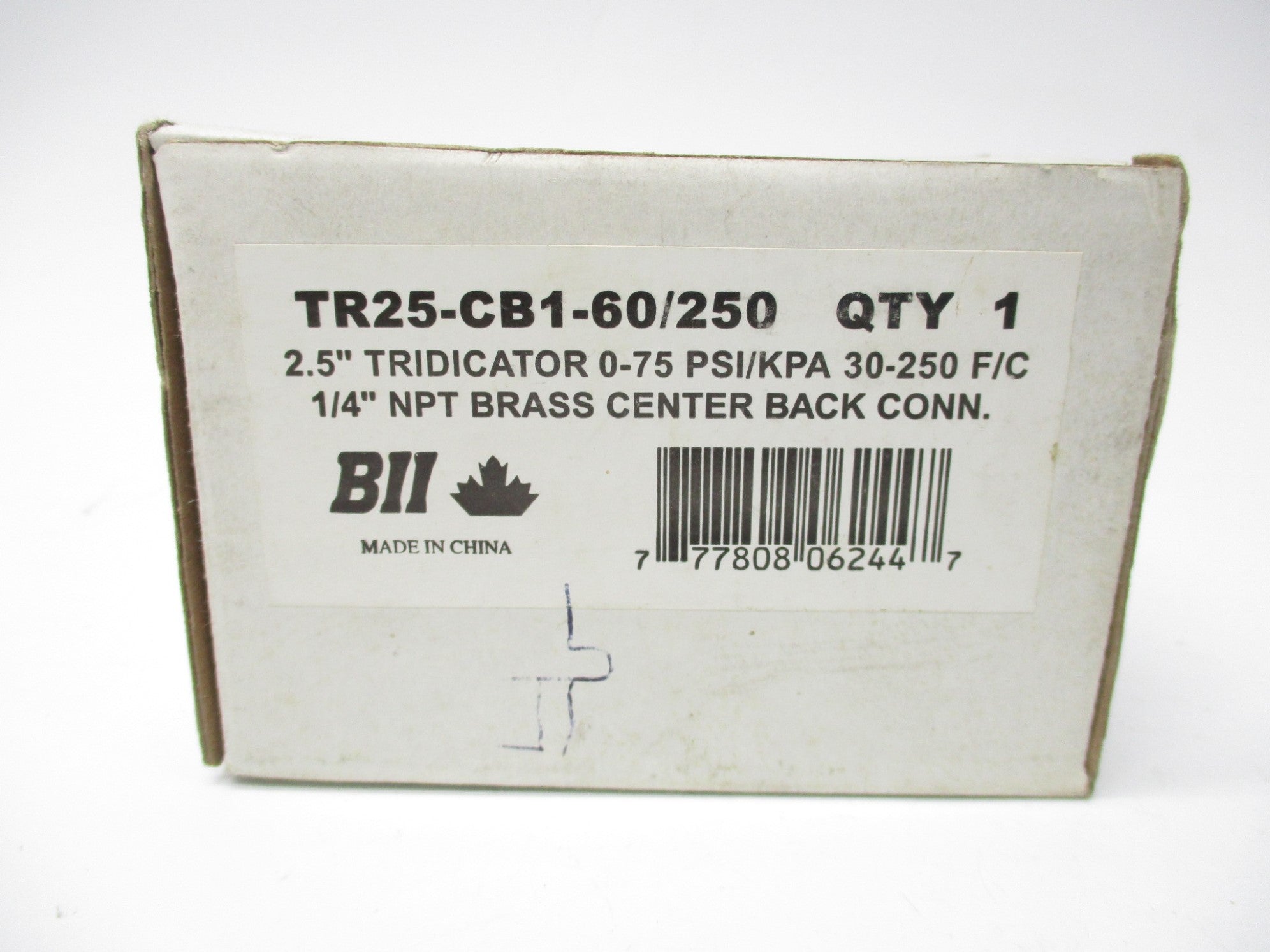 BII TR25-CB1-60/250 0-75PSI NSMP
