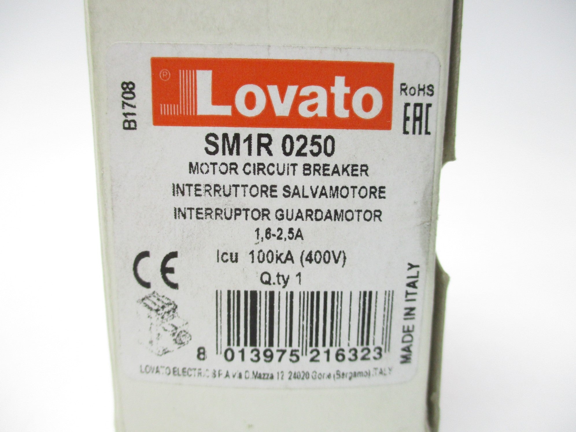 LOVATO SM1R0250 400V 1.6-2.5A NSMP
