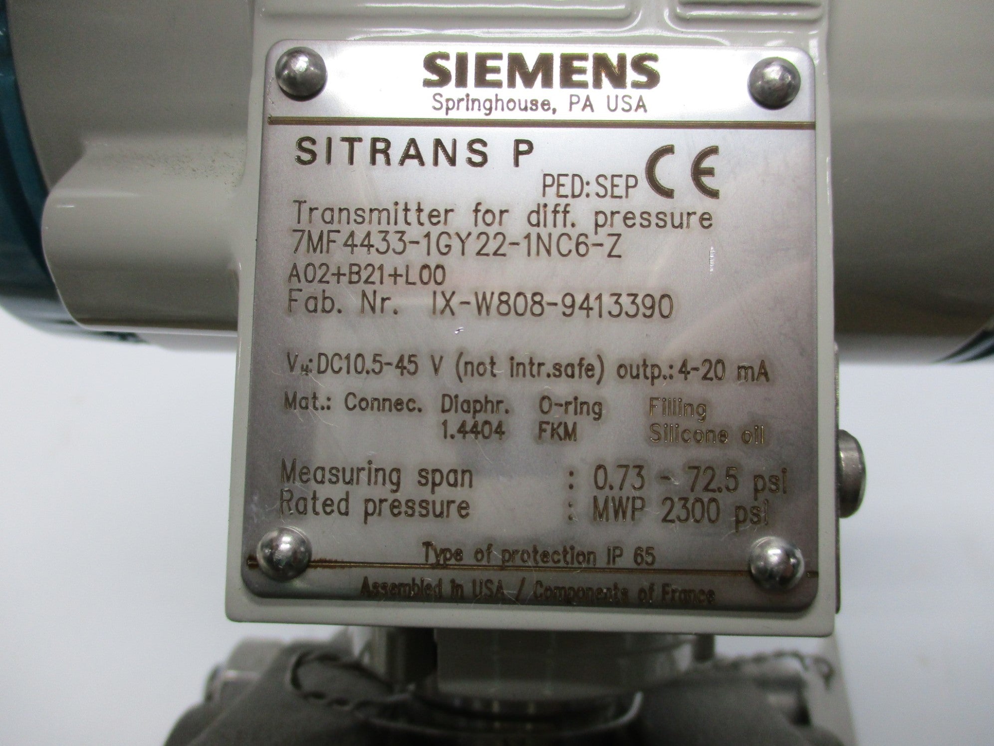 SIEMENS 7MF4433-1GY22-1NC6-Z NSNP