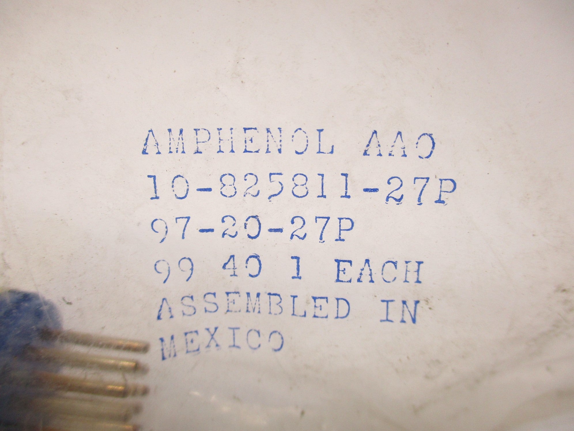 AMPHENOL AAO 10-825811-27P NSNP