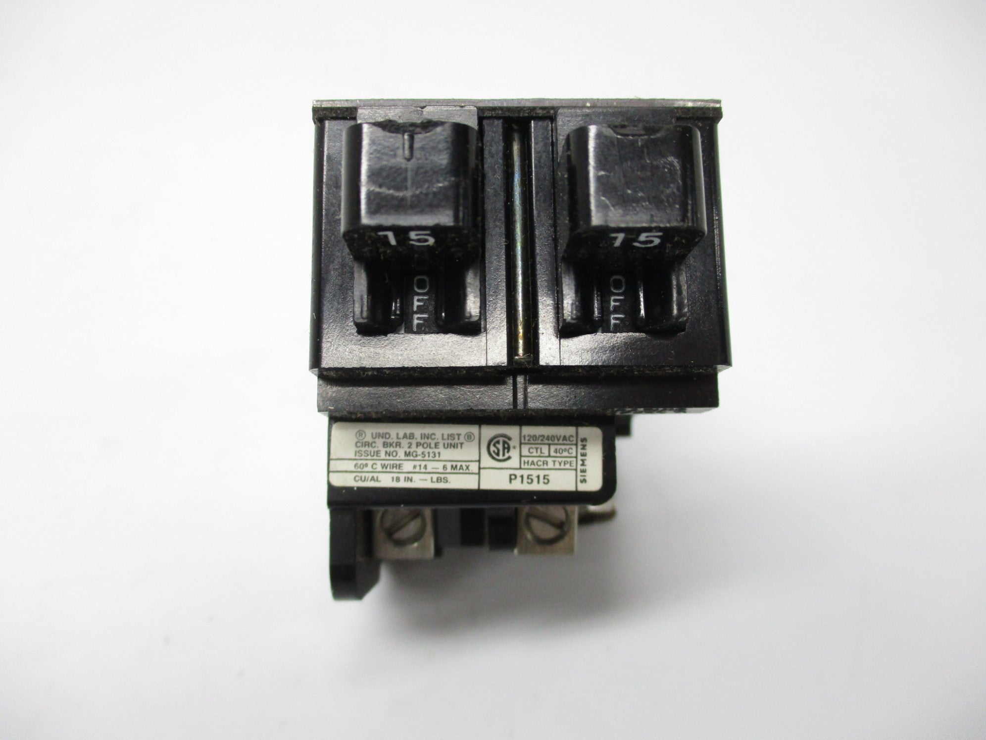 SIEMENS P1515 120V 15A NSMP