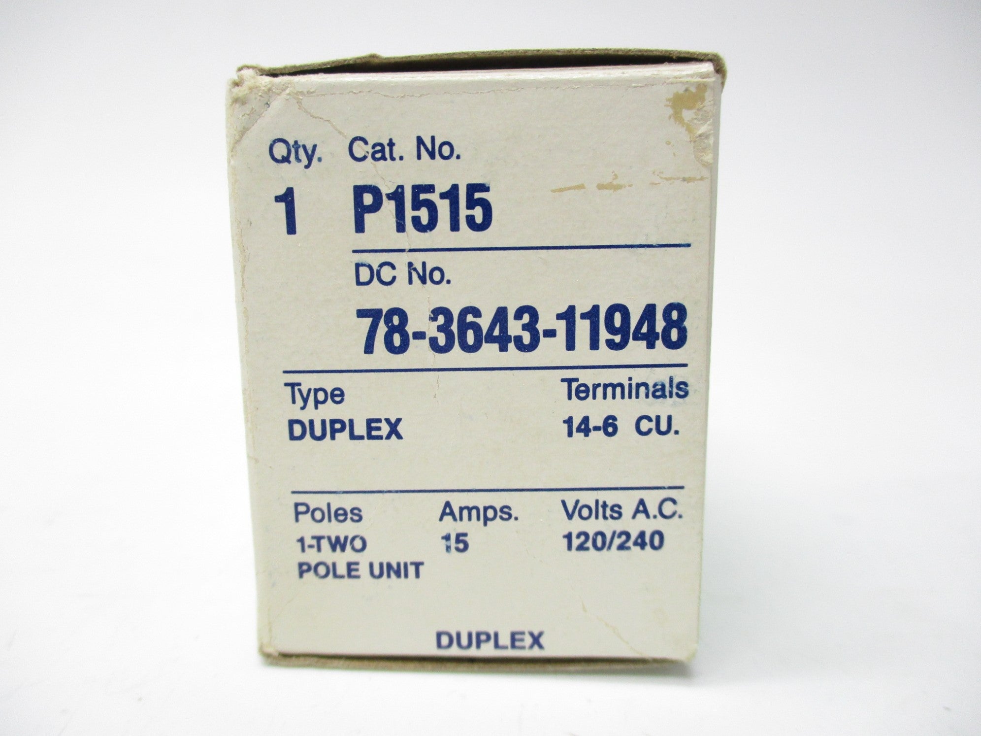 SIEMENS P1515 120V 15A NSMP