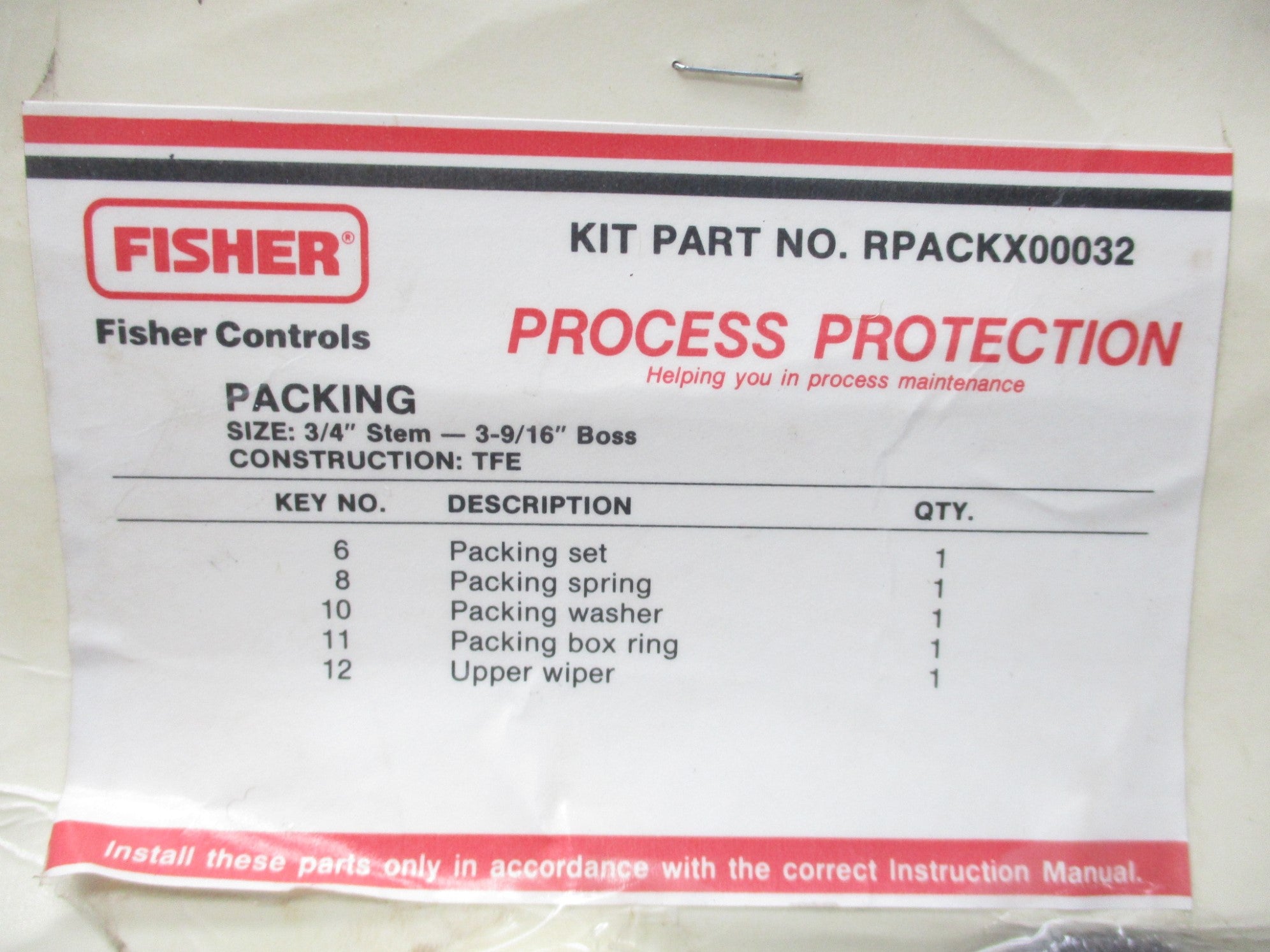 FISHER RPACKX00032 NSMP