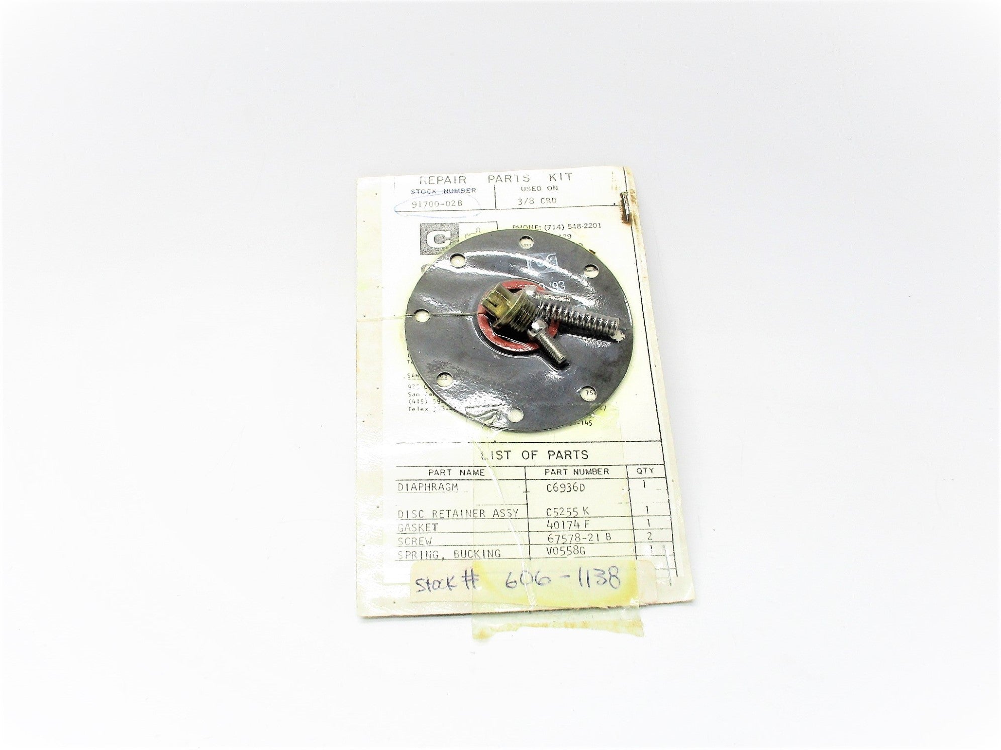 CLA-VAL 91700-02B NSFS