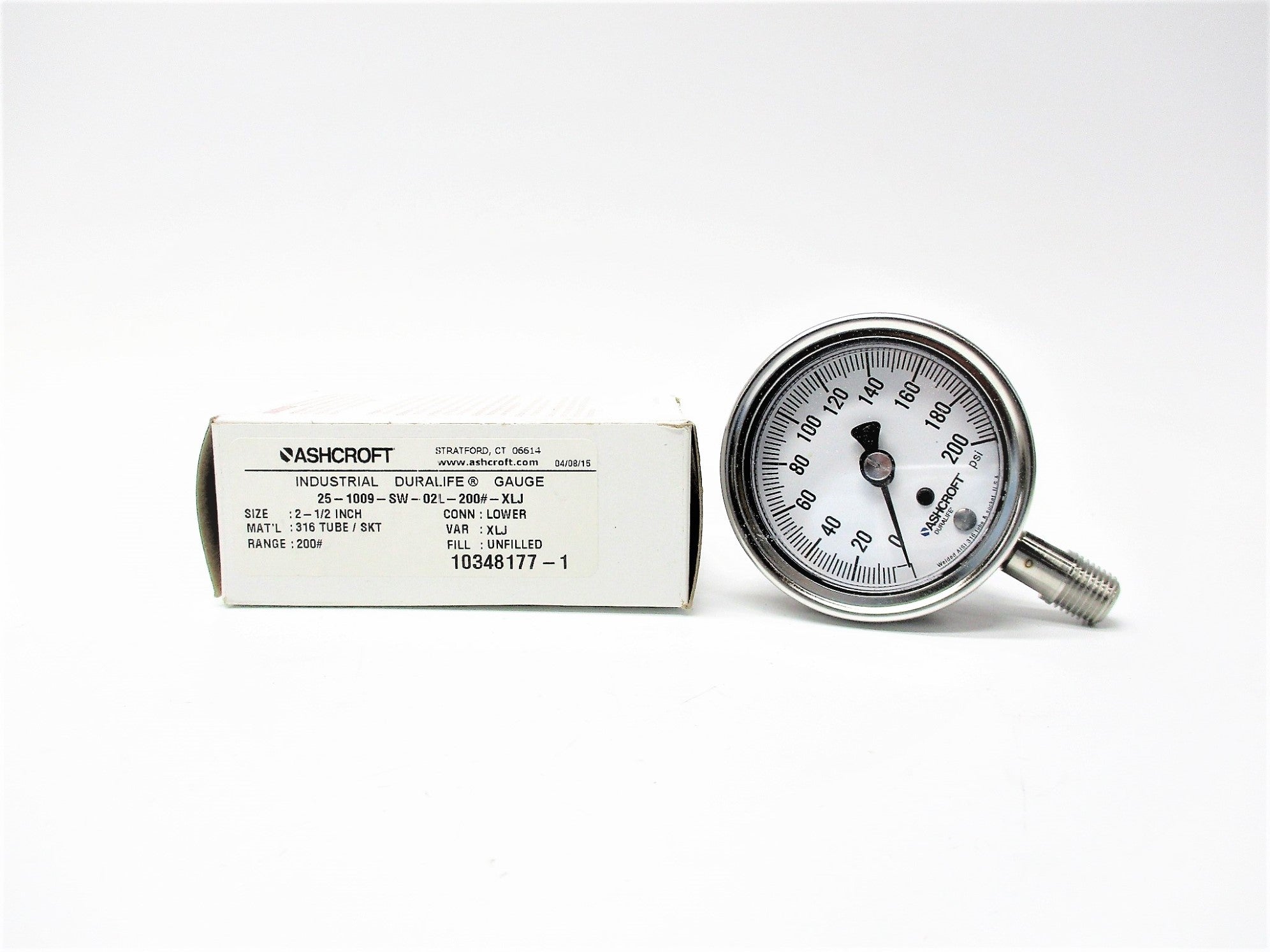 ASHCROFT 25-1009-SW-02L-200#-XLJ NSMP