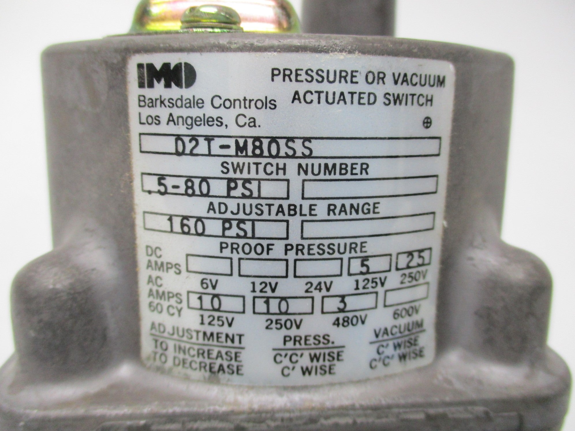 BARKSDALE D2T-M80SS NSNP