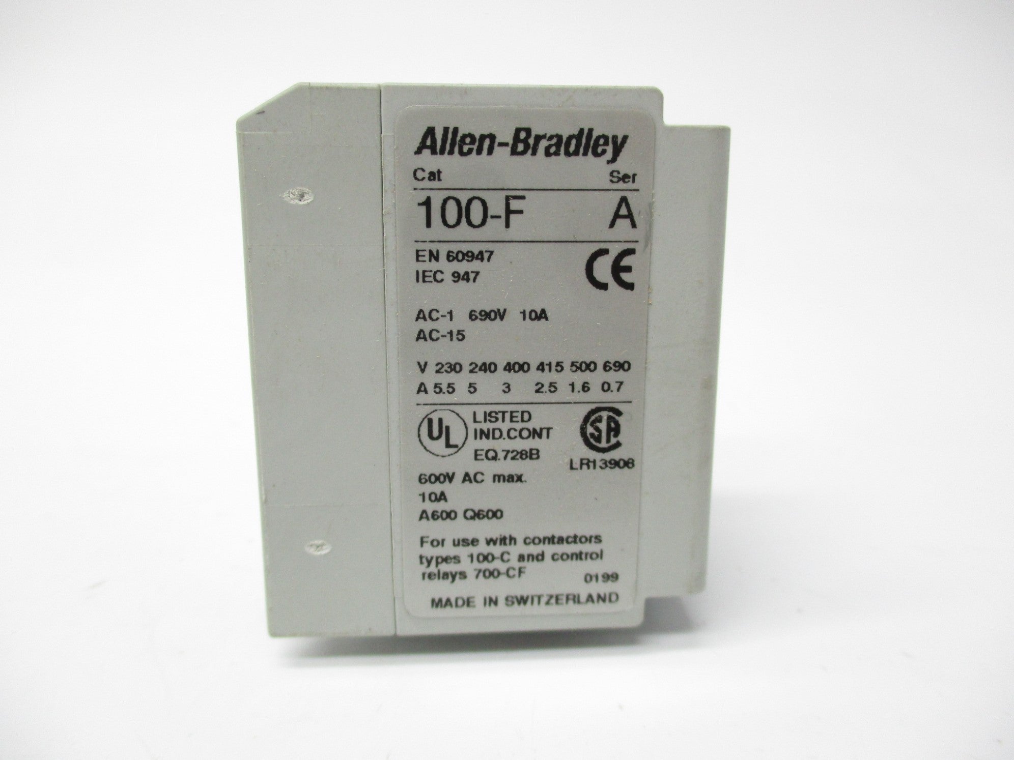 ALLEN BRADLEY 100-F SER. A NSMP