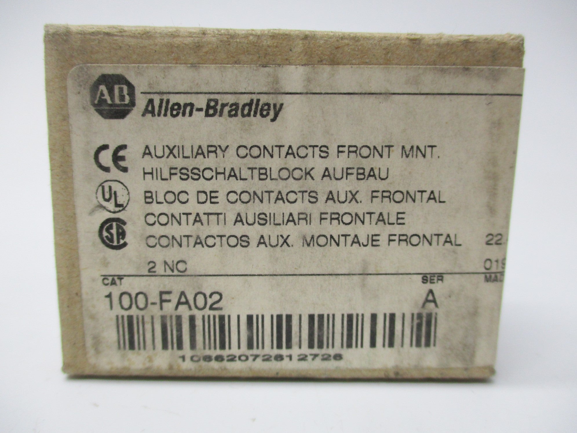 ALLEN BRADLEY 100-F SER. A NSMP