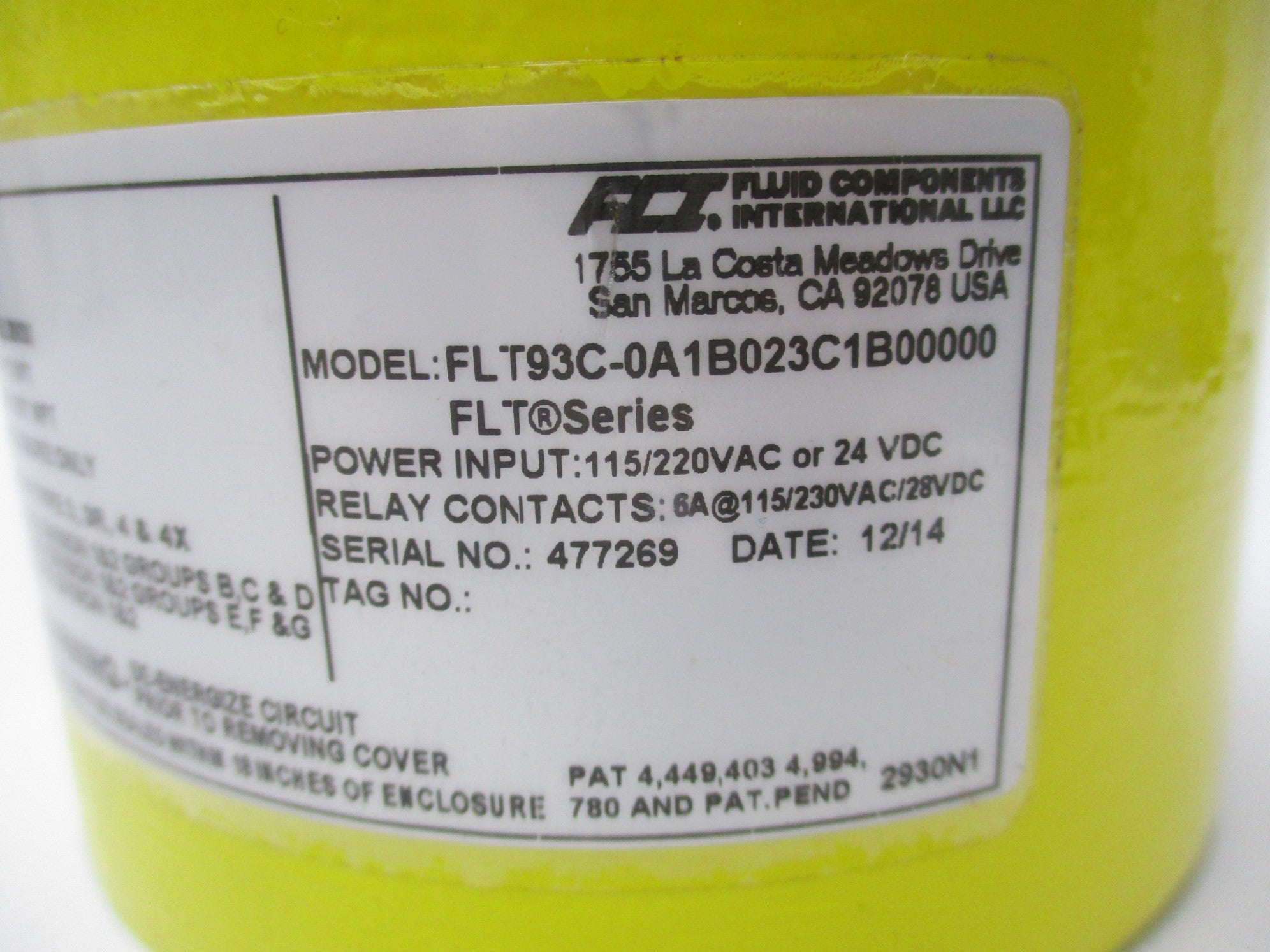 FCI FLT93C-0A1B023C1B00000 NSNP