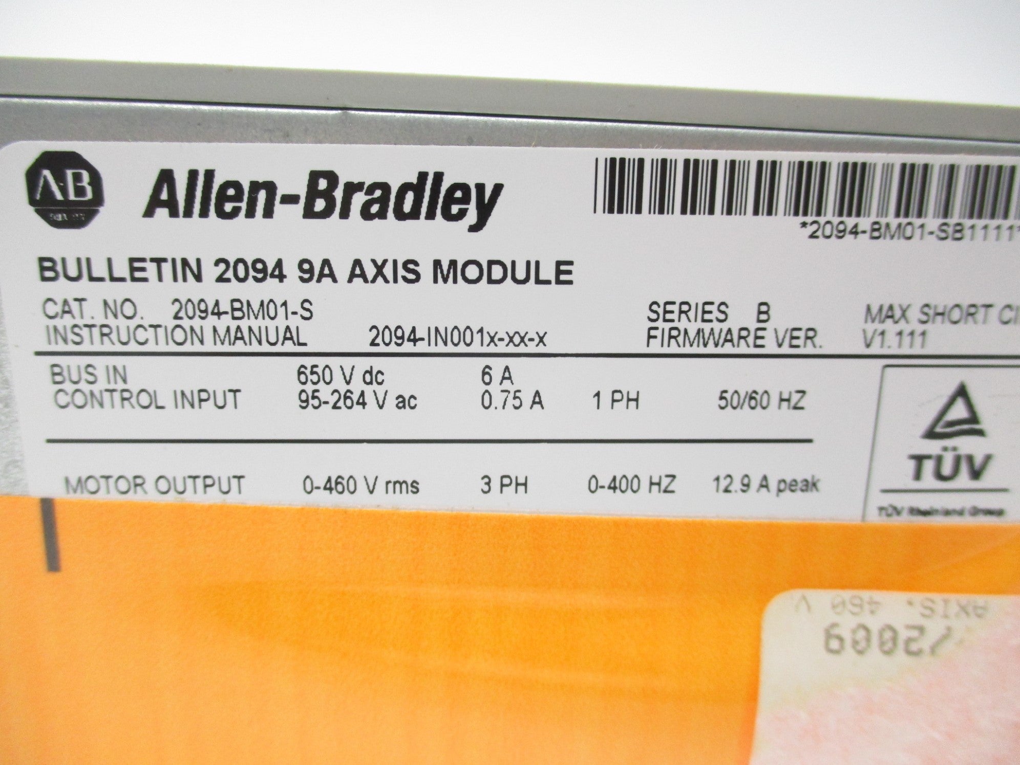 ALLEN BRADLEY 2094-BM01-S SER. B F/W 1.111 NSNP