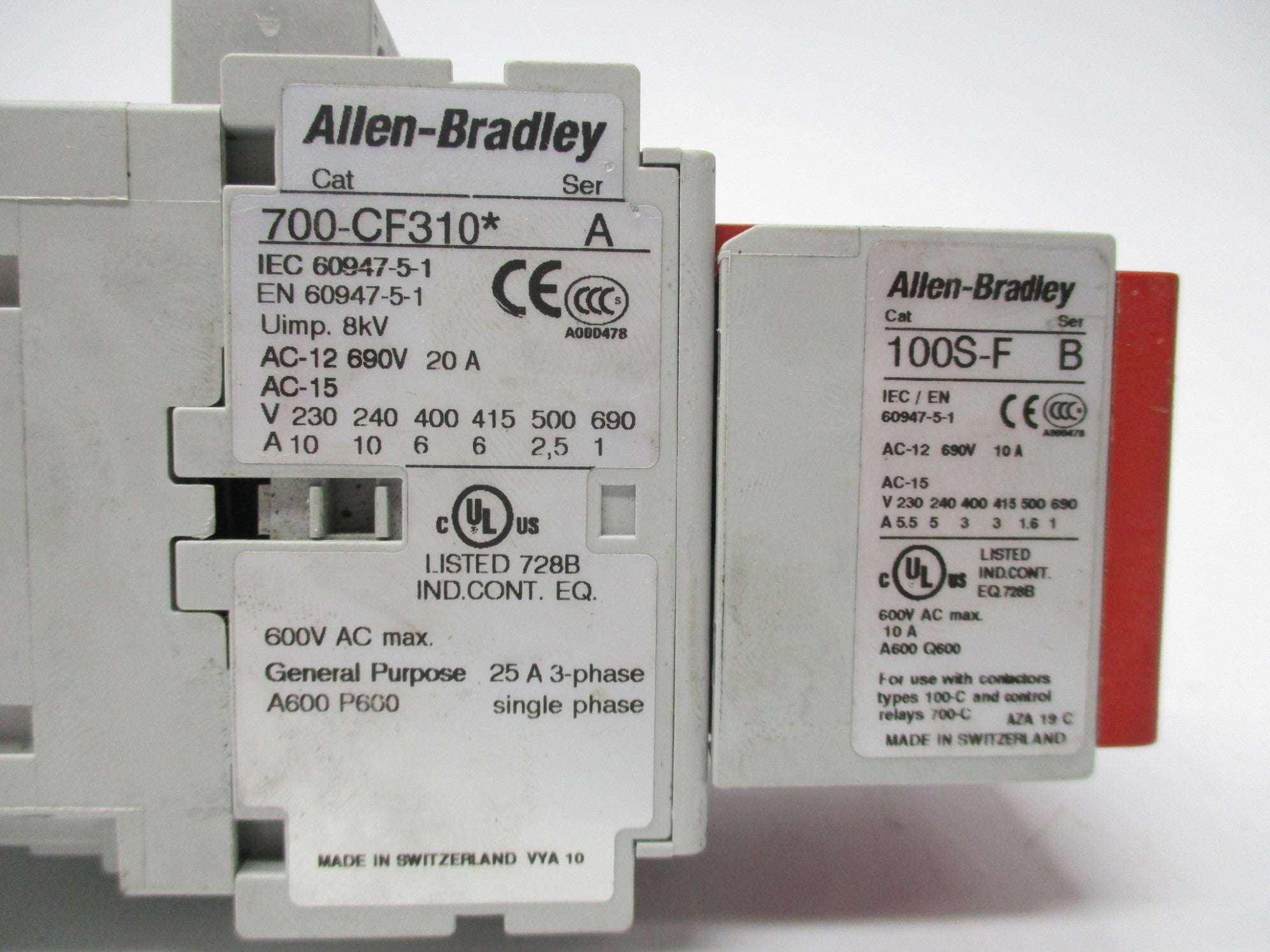 ALLEN BRADLEY 700-CF310 240V SER. A UNMP