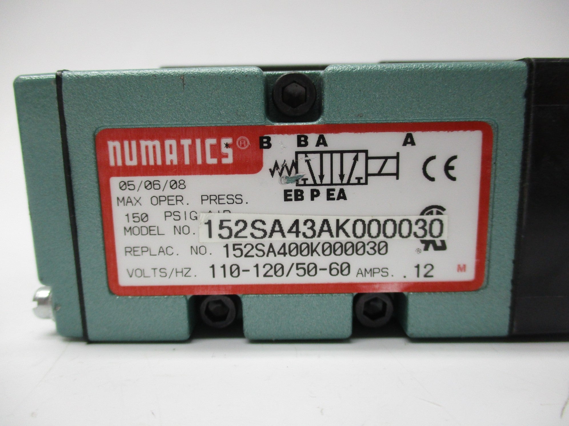 NUMATICS 152SA43AK000030 110-120V NSNP