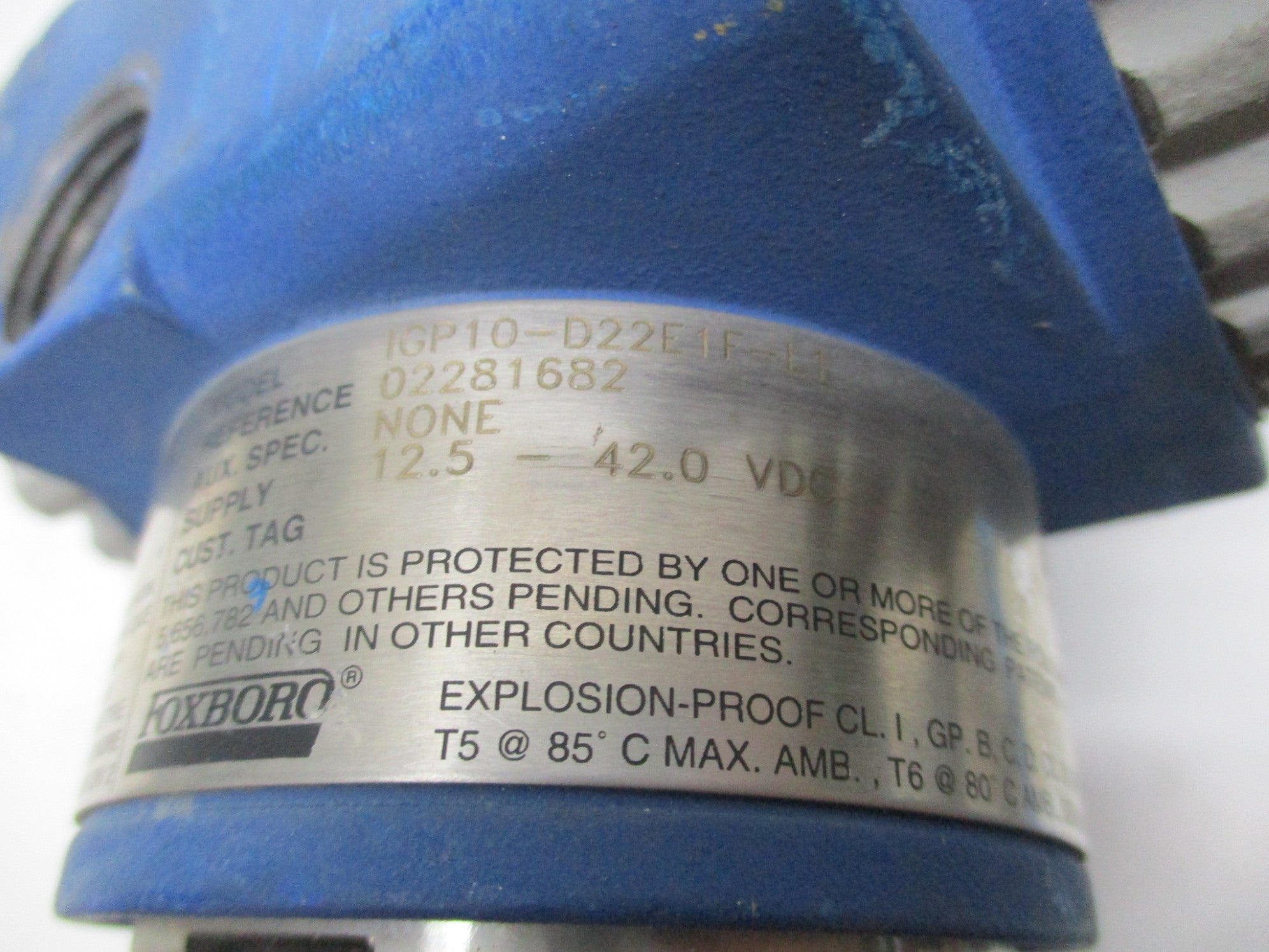 FOXBORO IGP10-D22E1F-L1 12.5-42VDC 0-3000PSI UNMP
