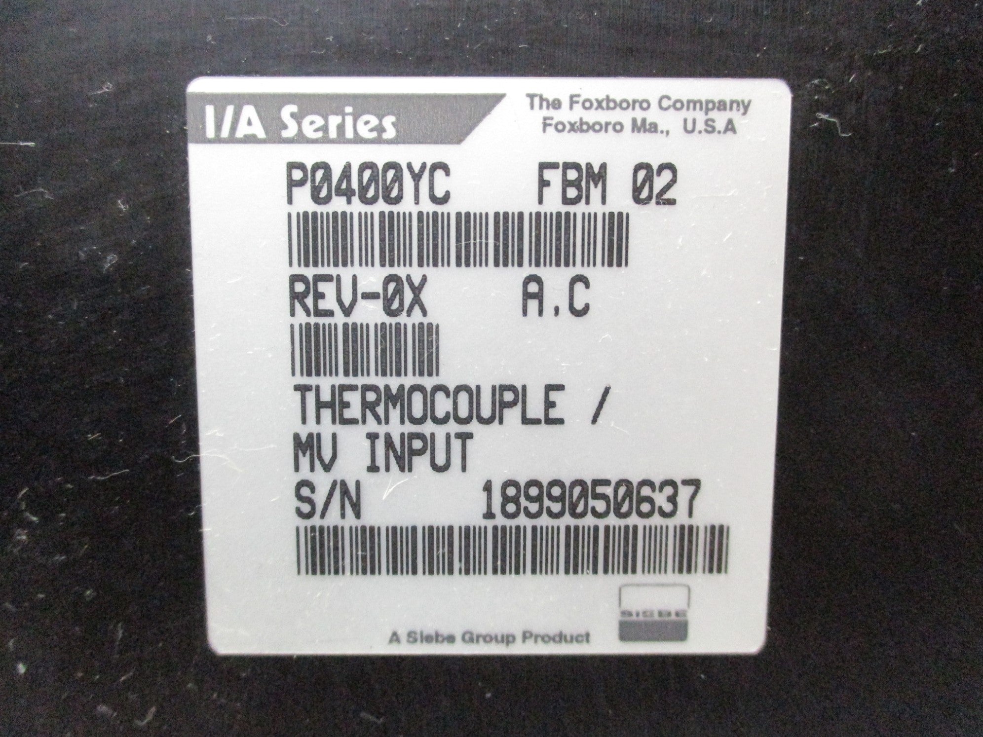FOXBORO P0400YC-FBM02 UNMP